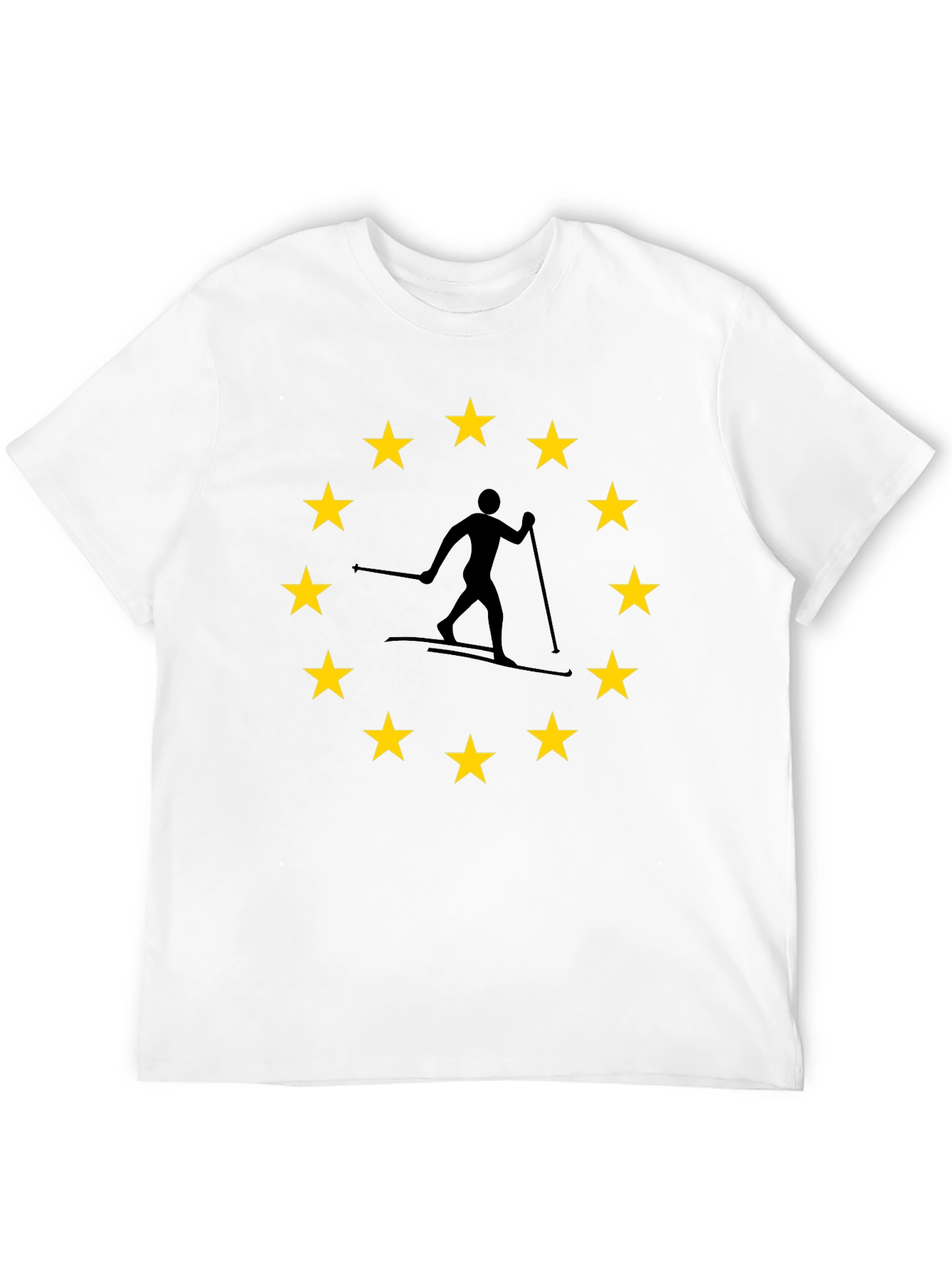 EU Skier T-Shirt: European Union Skiing