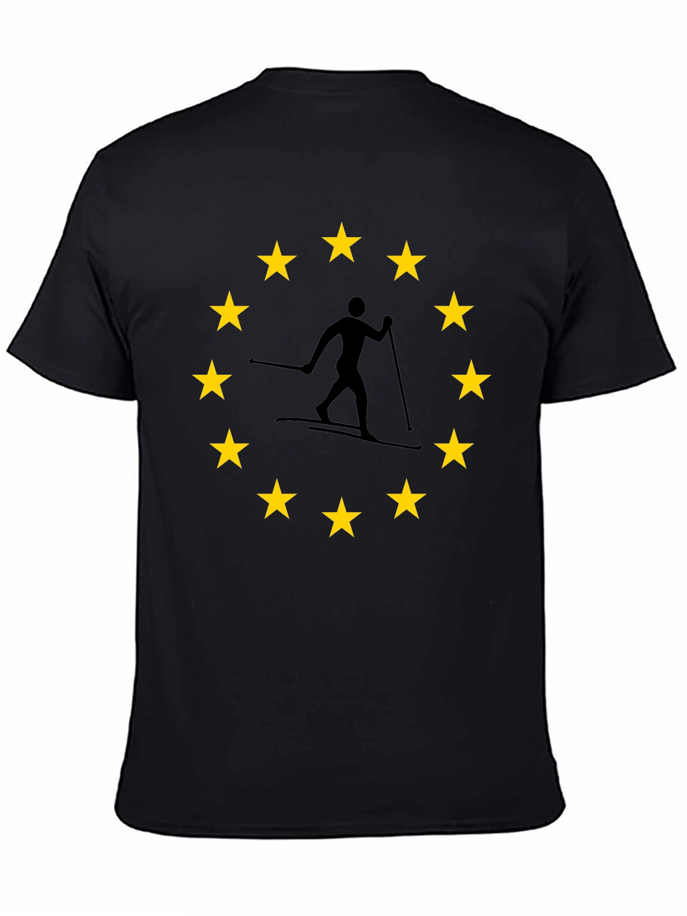 EU Skier T-Shirt: European Union Skiing