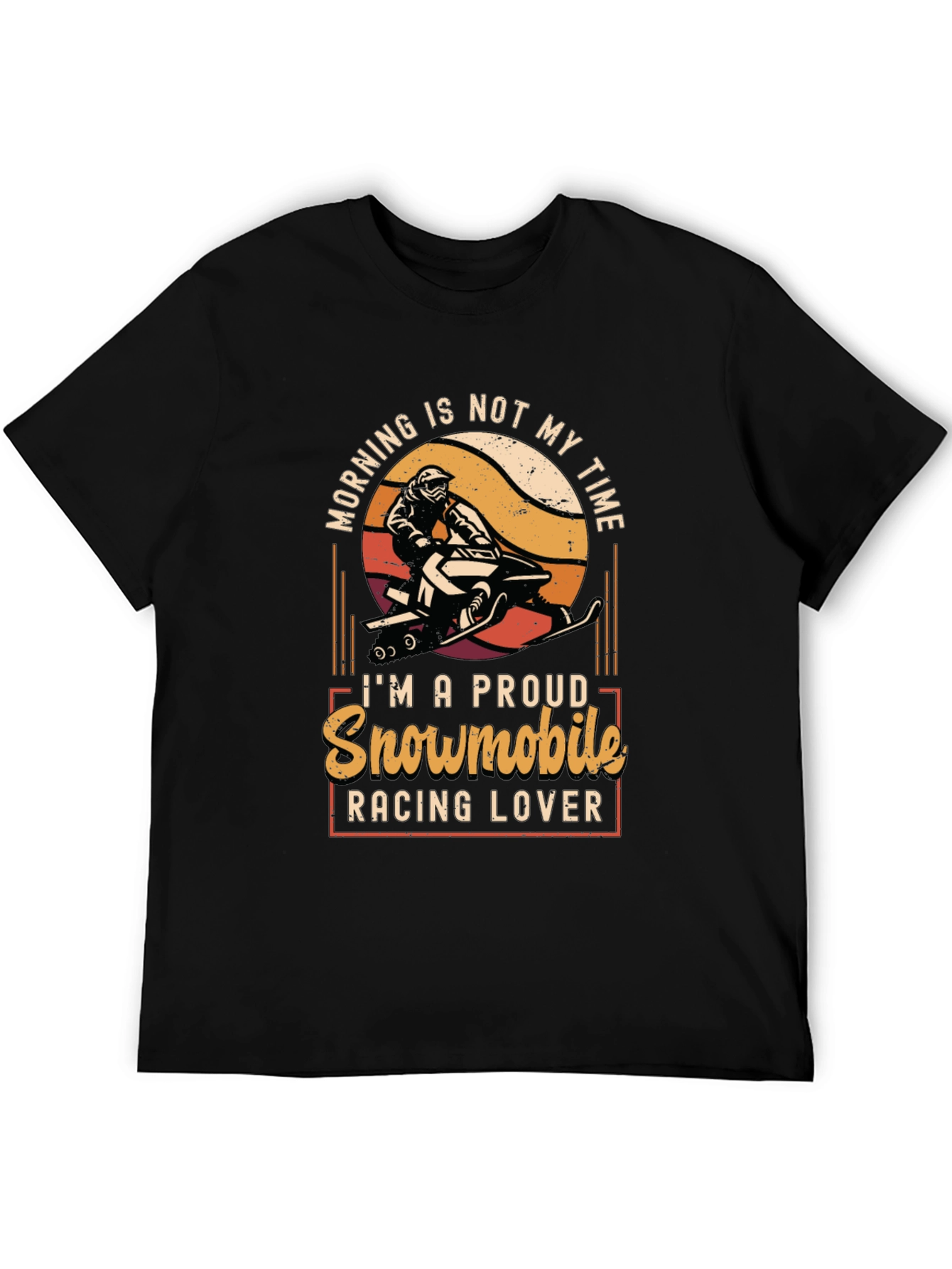 Snowmobile Racing Lover Graphic Tee