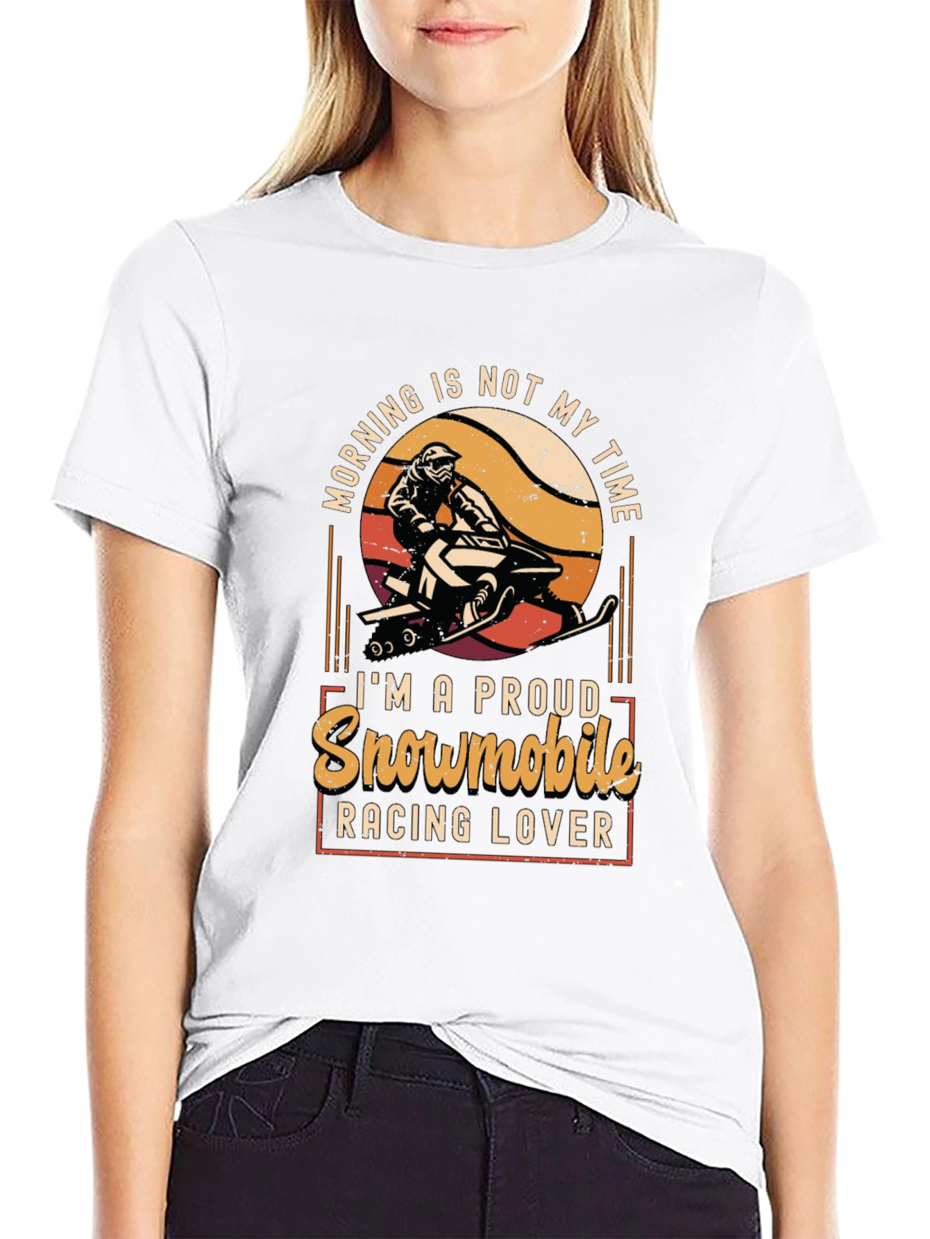 Snowmobile Racing Lover Graphic Tee