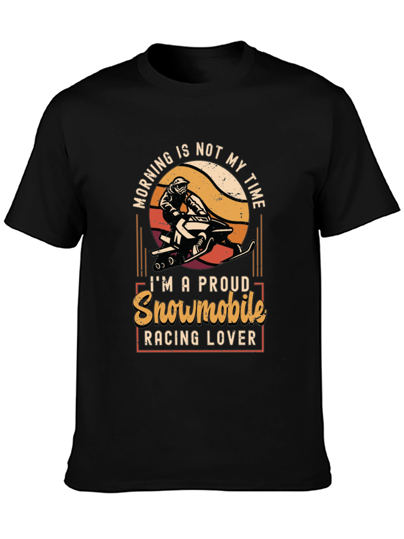 Snowmobile Racing Lover Graphic Tee