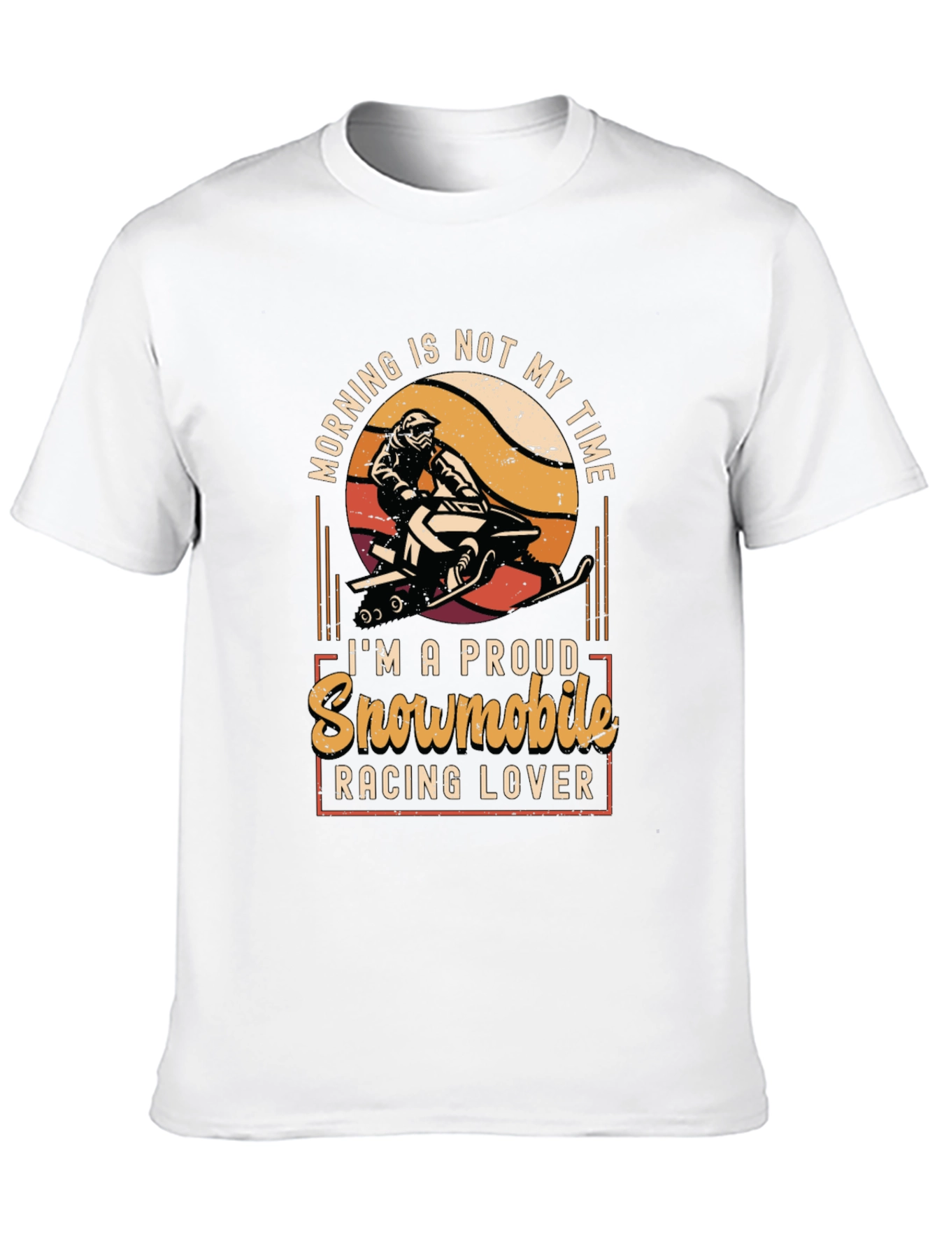 Snowmobile Racing Lover Graphic Tee