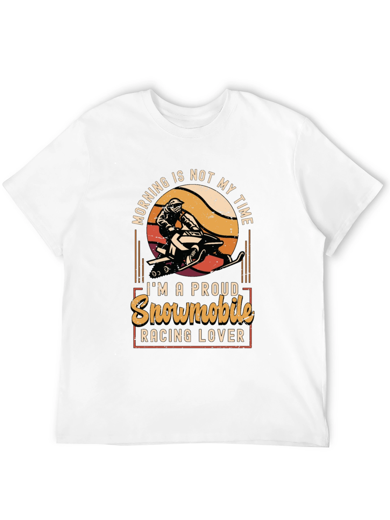 Snowmobile Racing Lover Graphic Tee