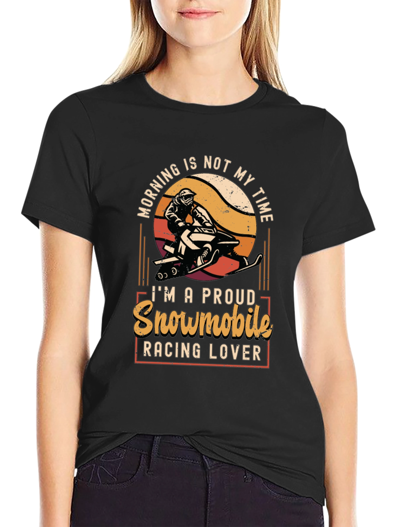 Snowmobile Racing Lover Graphic Tee