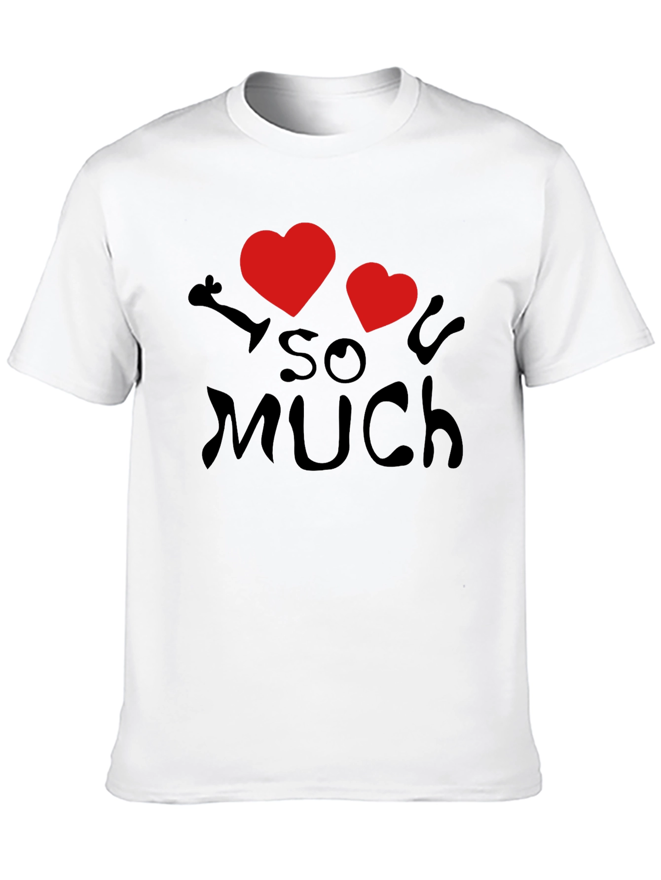 I Heart So Much T-Shirt - Black Casual Wear