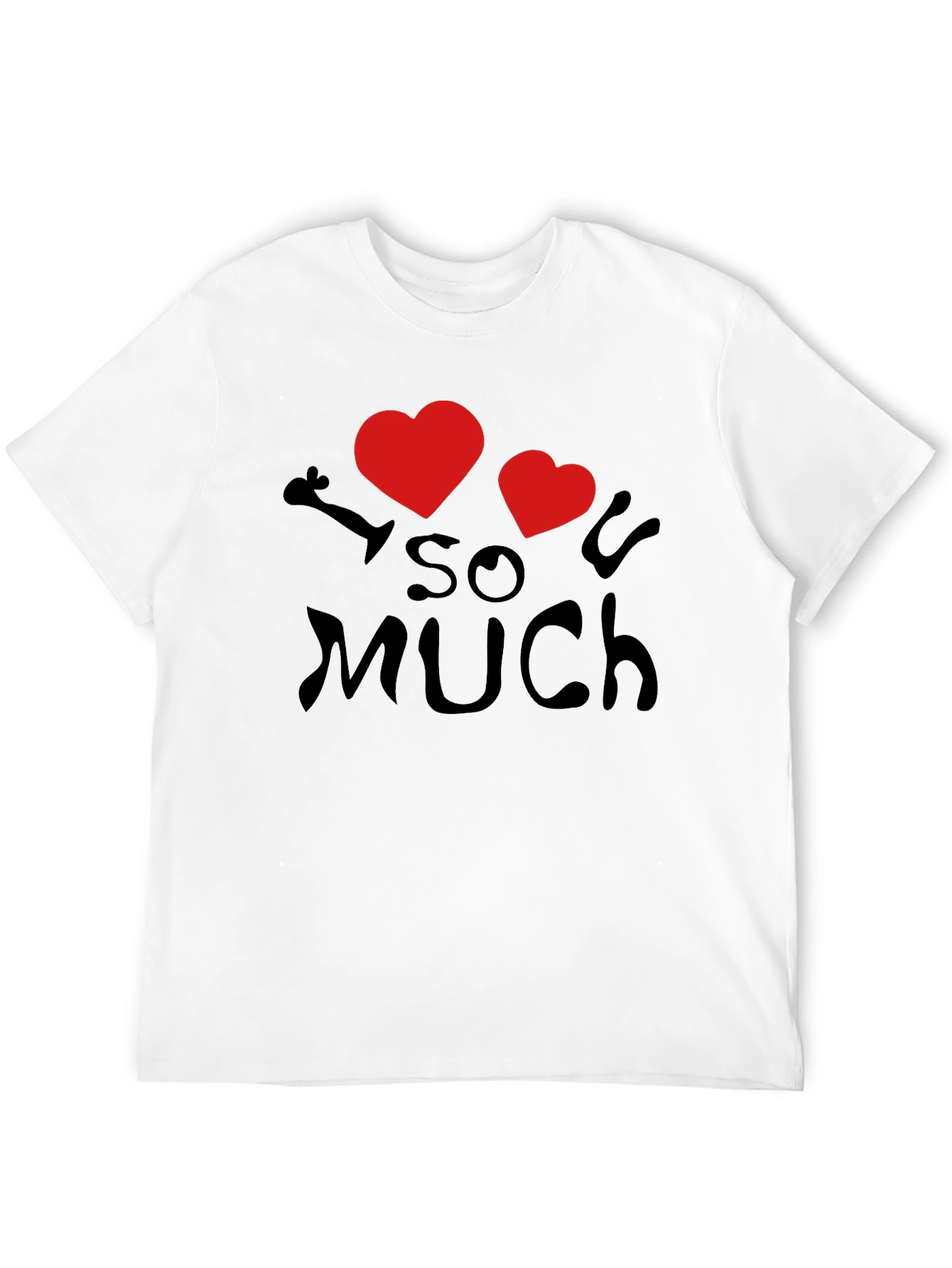I Heart So Much T-Shirt - Black Casual Wear