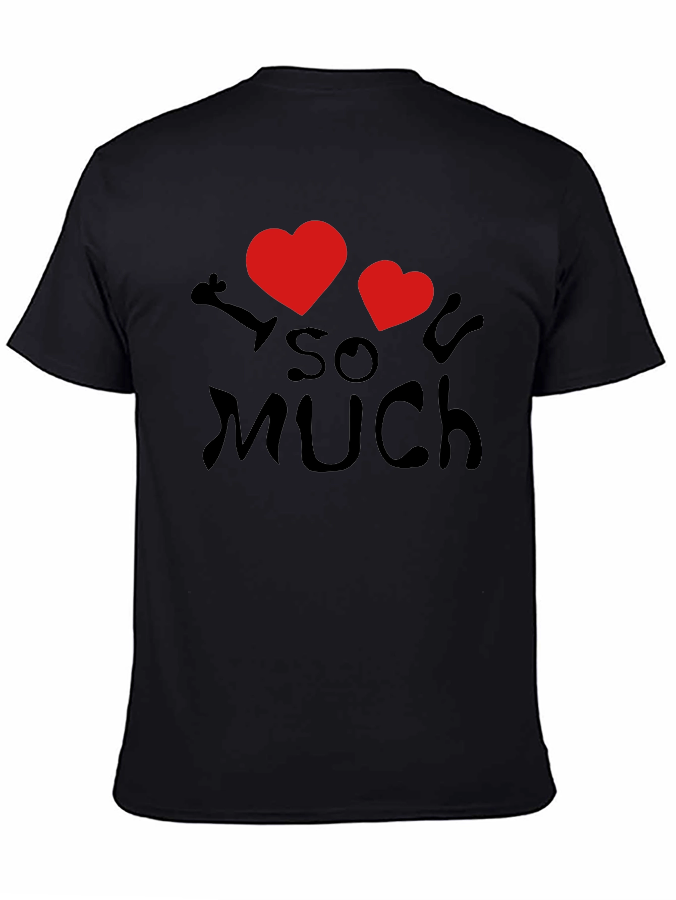 I Heart So Much T-Shirt - Black Casual Wear
