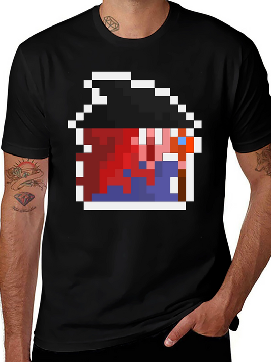 Pixelated Character Graphic Tee
