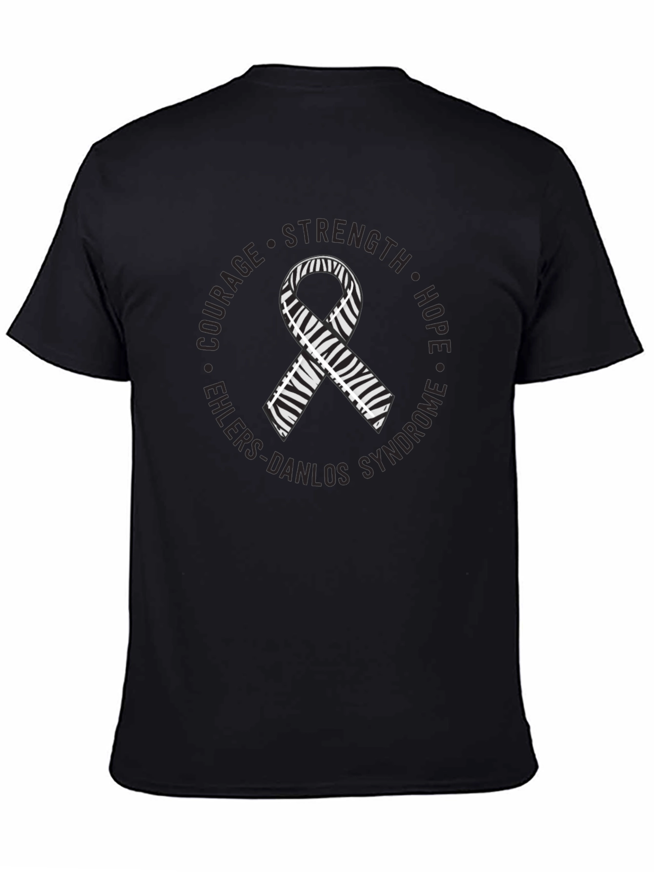 Ehlers-Danlos Syndrome Zebra Ribbon T-Shirt