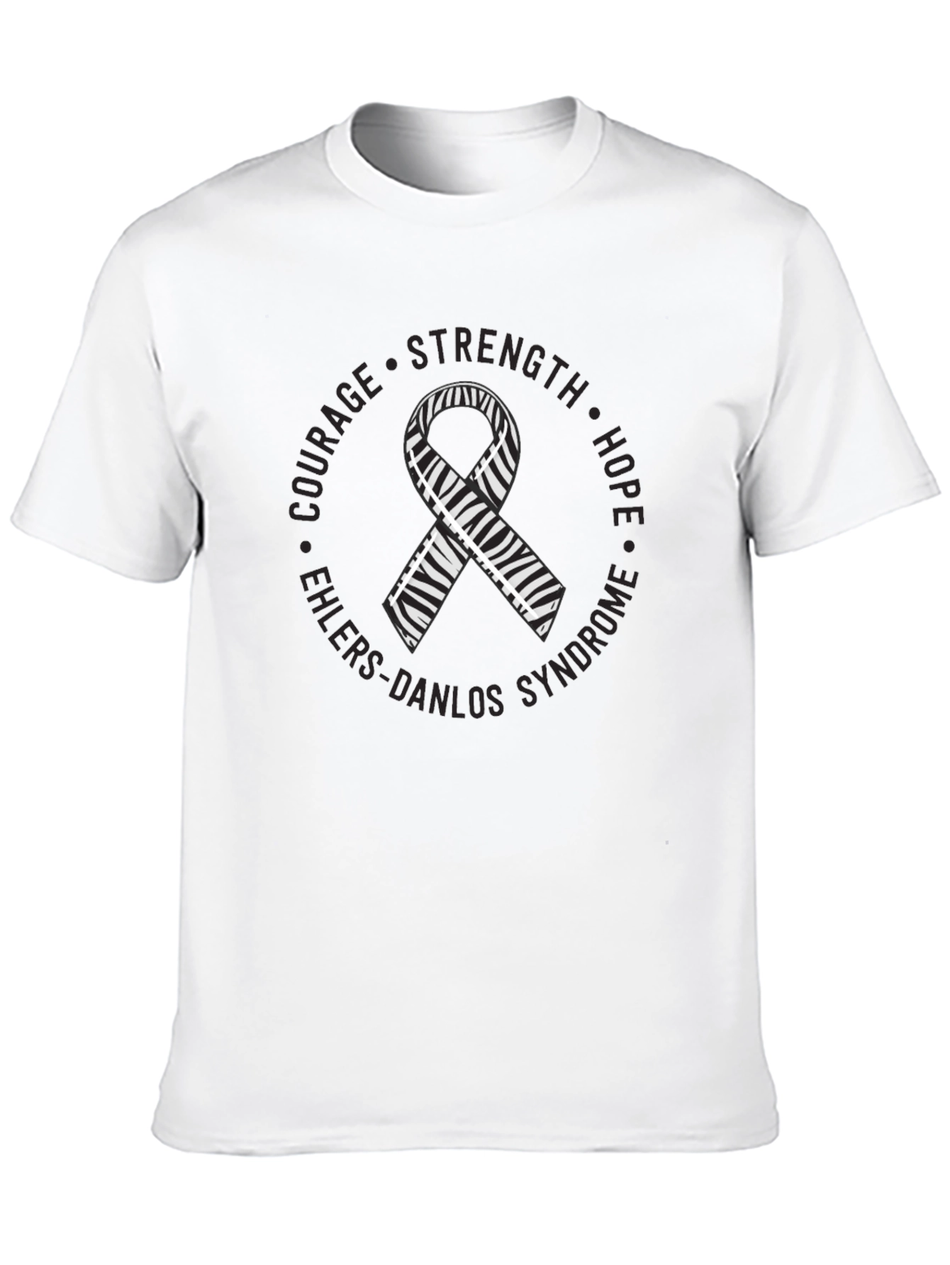 Ehlers-Danlos Syndrome Zebra Ribbon T-Shirt