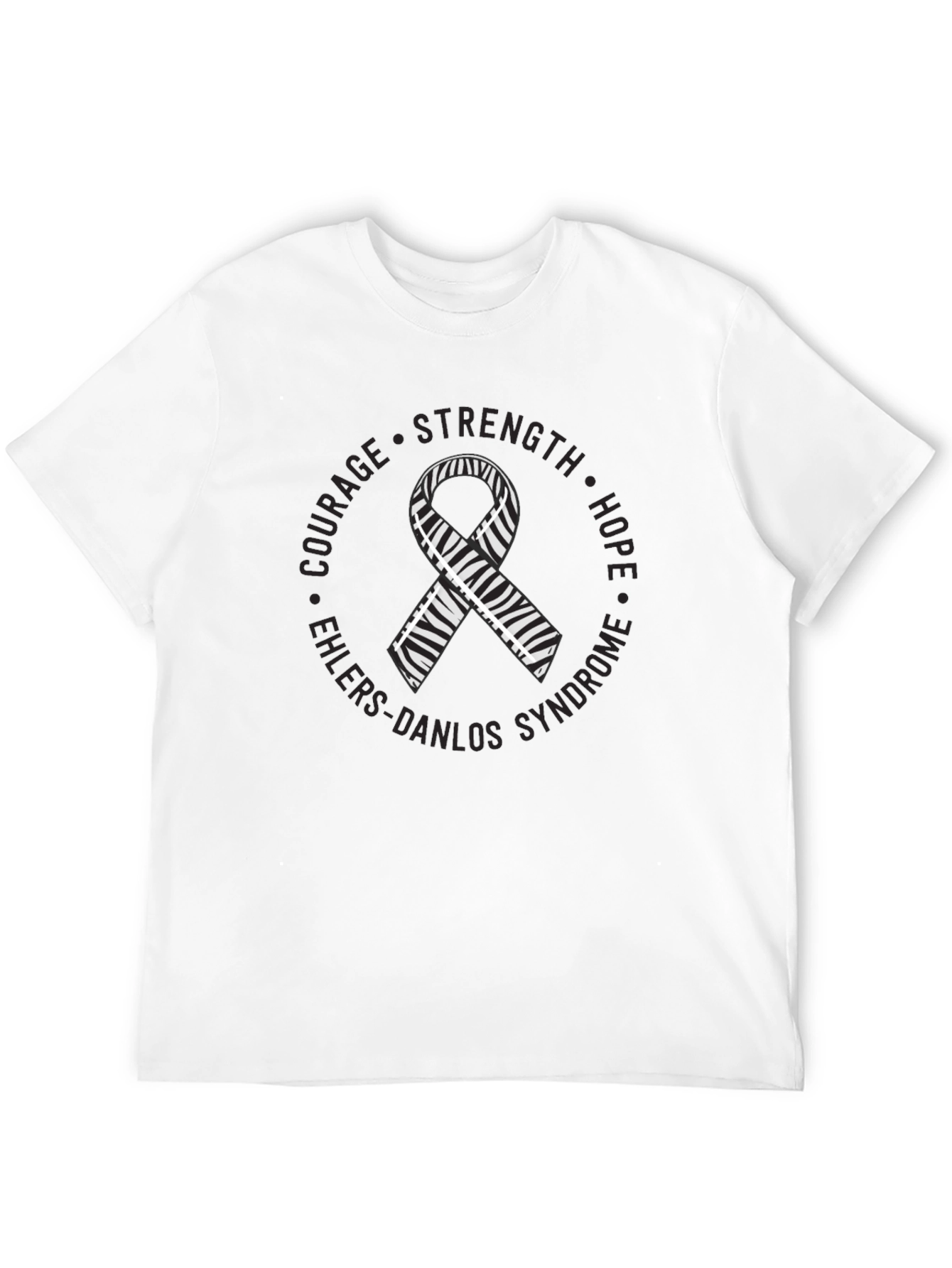 Ehlers-Danlos Syndrome Zebra Ribbon T-Shirt