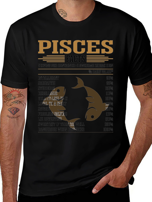Pisces Zodiac Sign Facts T-Shirt