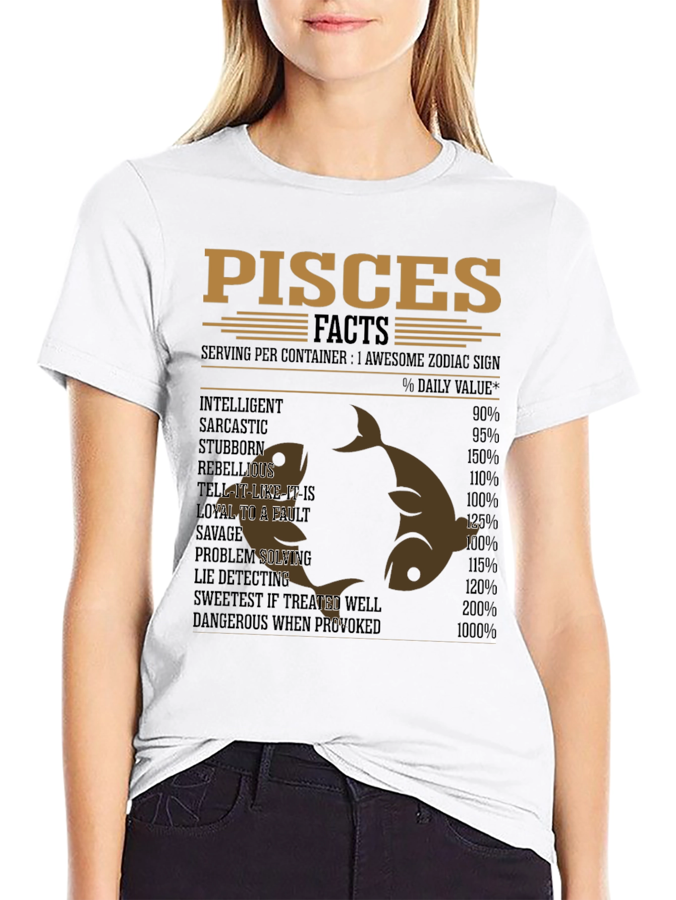 Pisces Zodiac Sign Facts T-Shirt