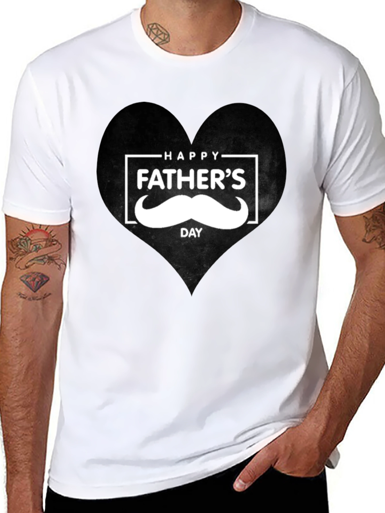 Happy Fathers Day Mustache T-Shirt
