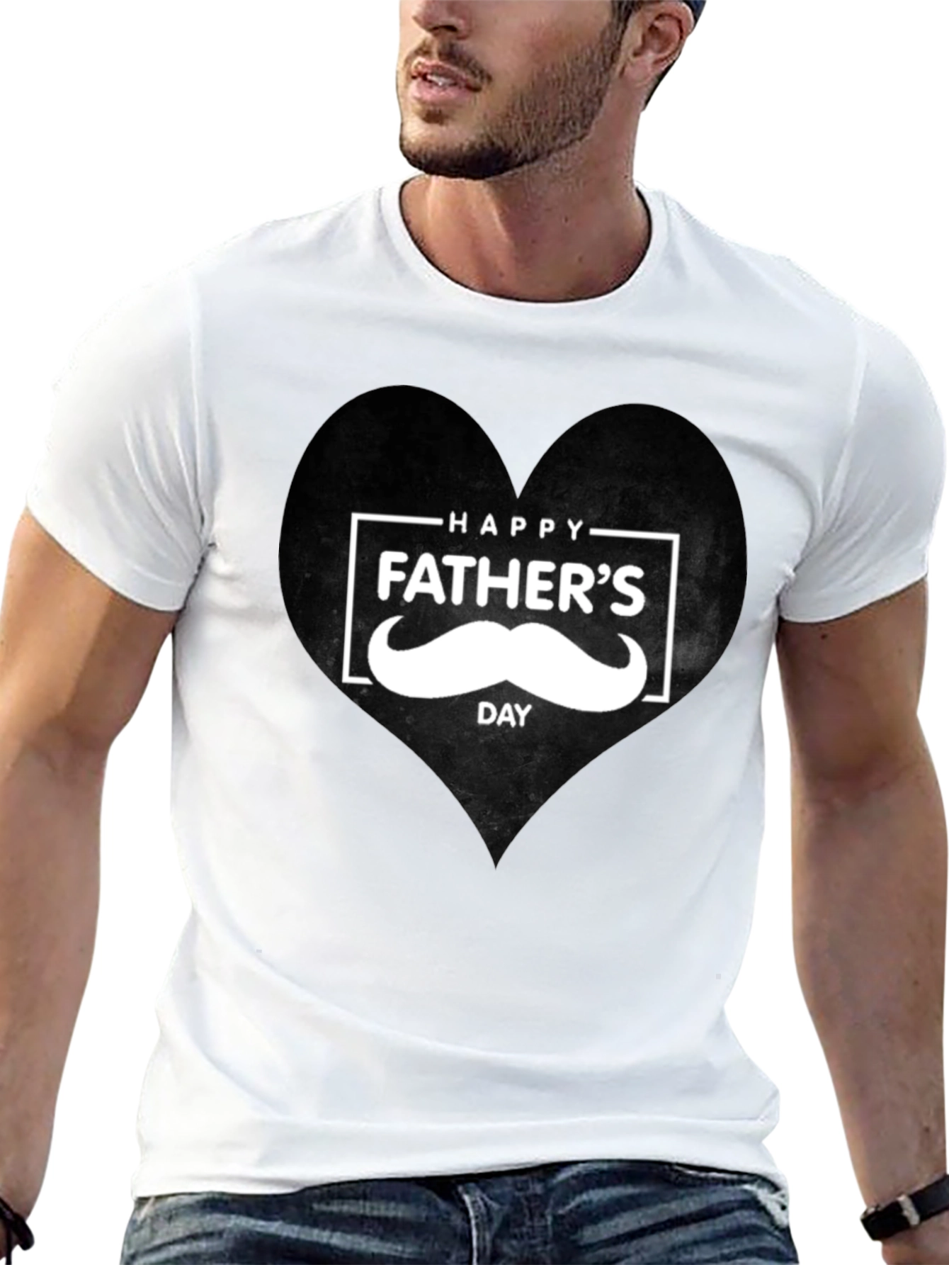 Happy Fathers Day Mustache T-Shirt
