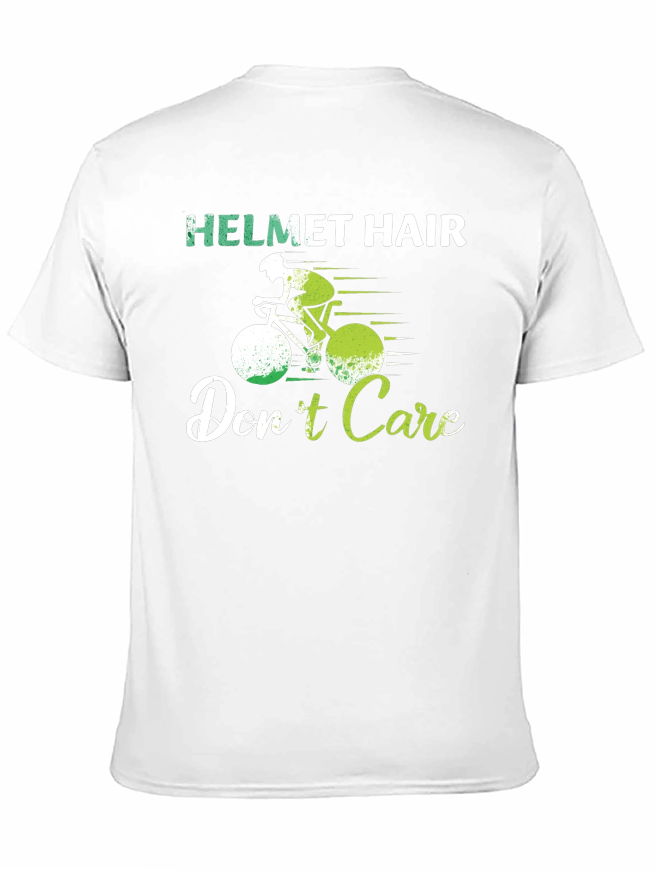 Helmet Hair Dont Care T-Shirt Cycling Biking Tee