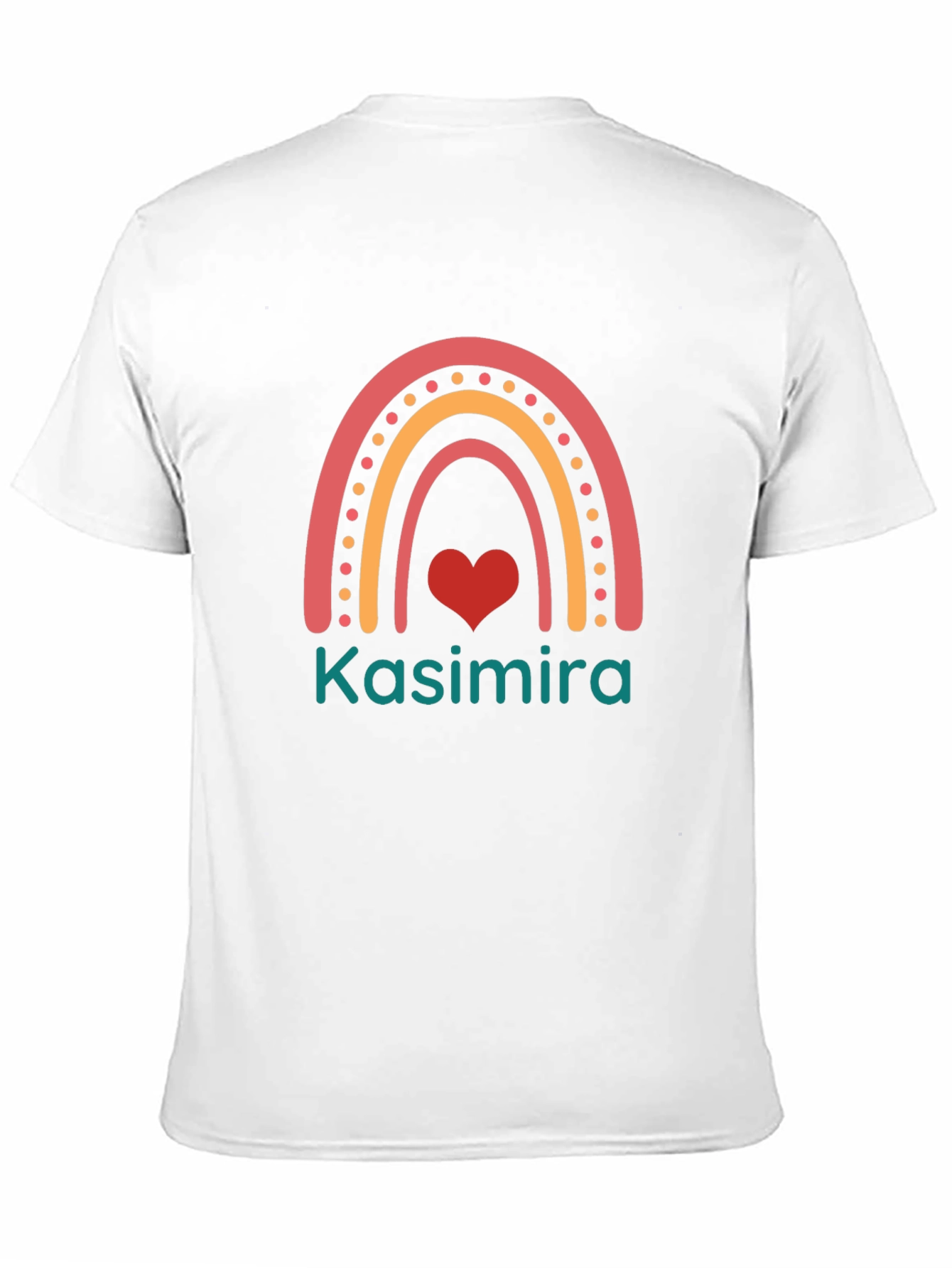 Kasimira Rainbow Heart Custom T-Shirt