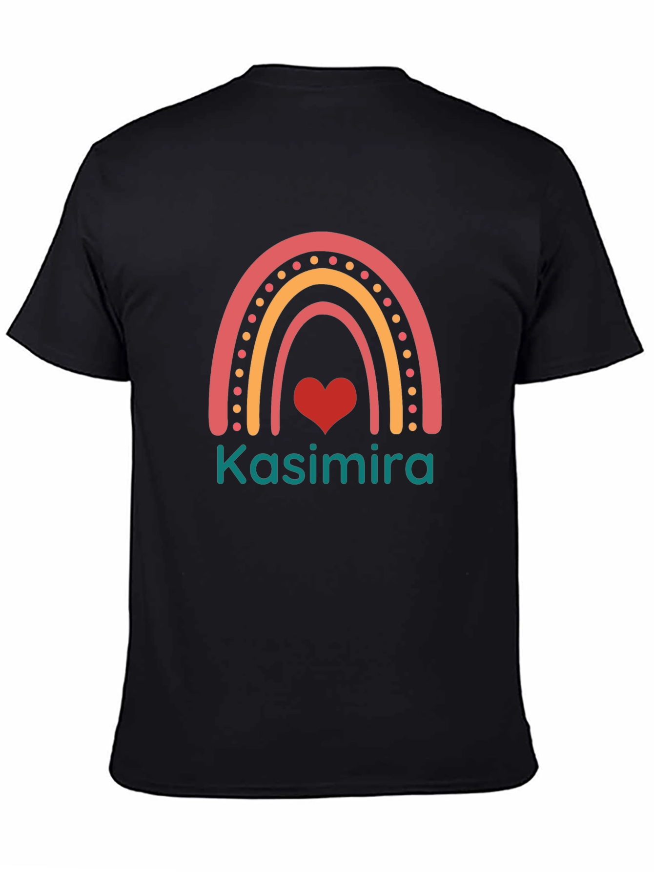 Kasimira Rainbow Heart Custom T-Shirt