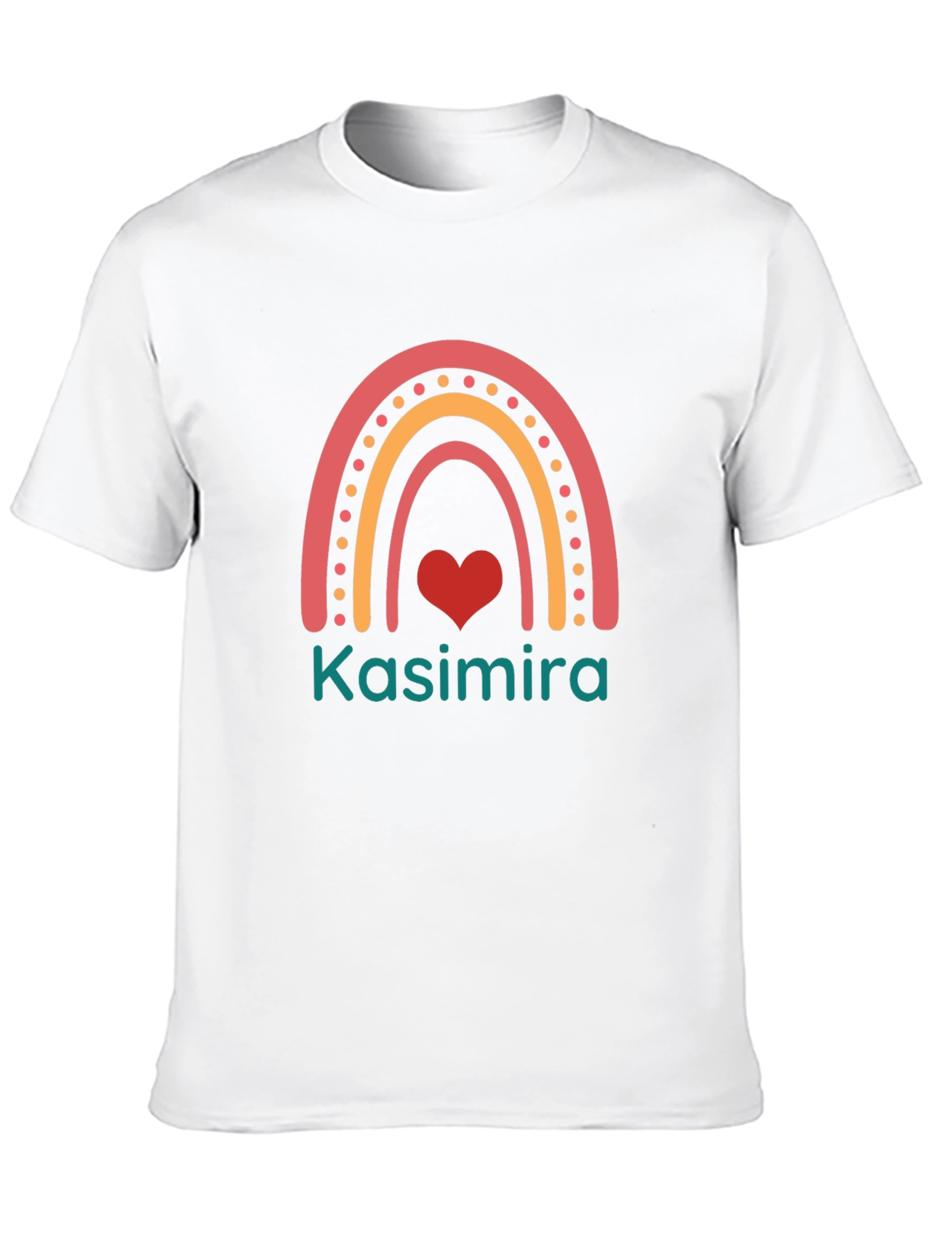 Kasimira Rainbow Heart Custom T-Shirt