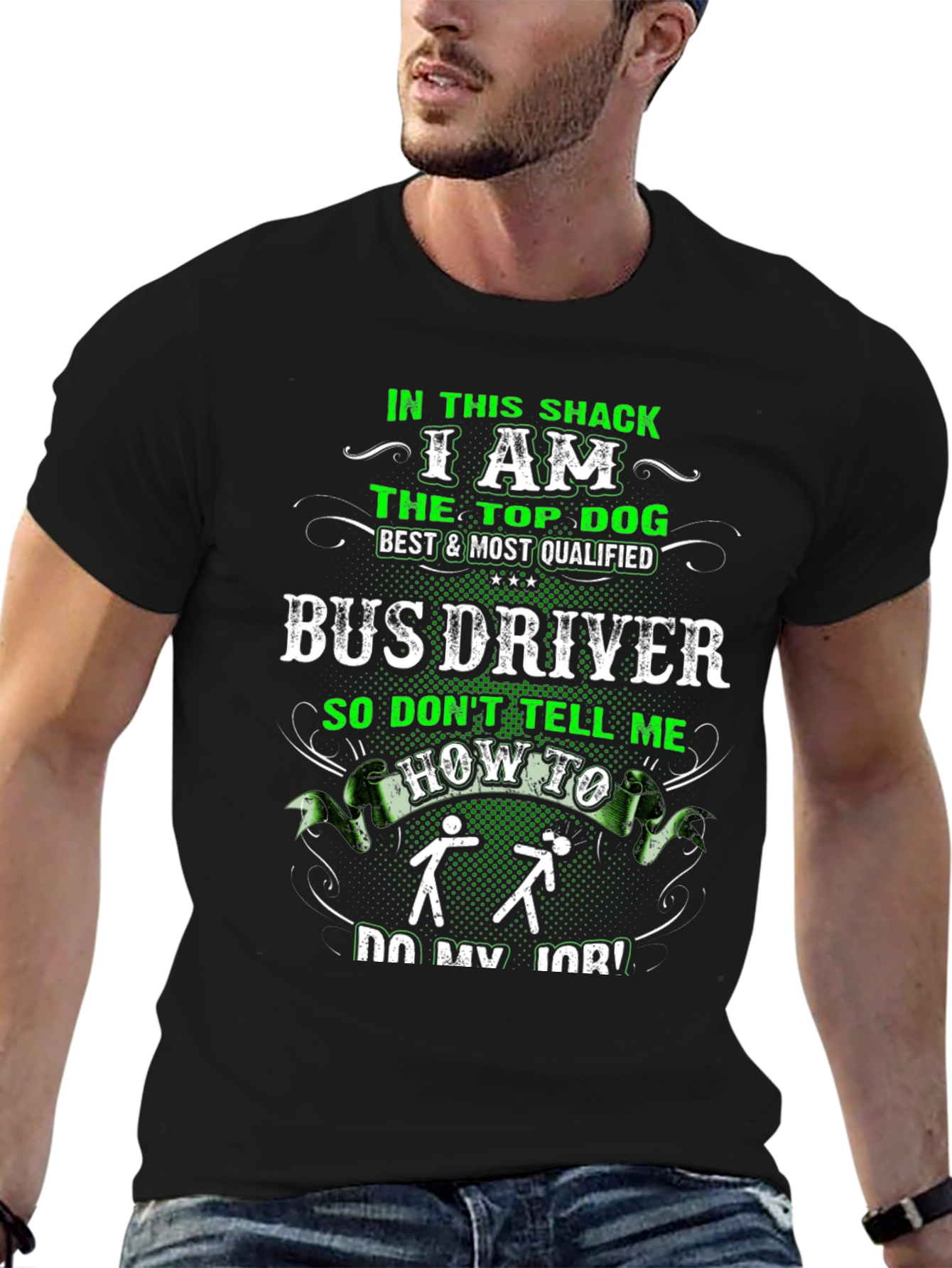 Top Dog Bus Driver T-Shirt