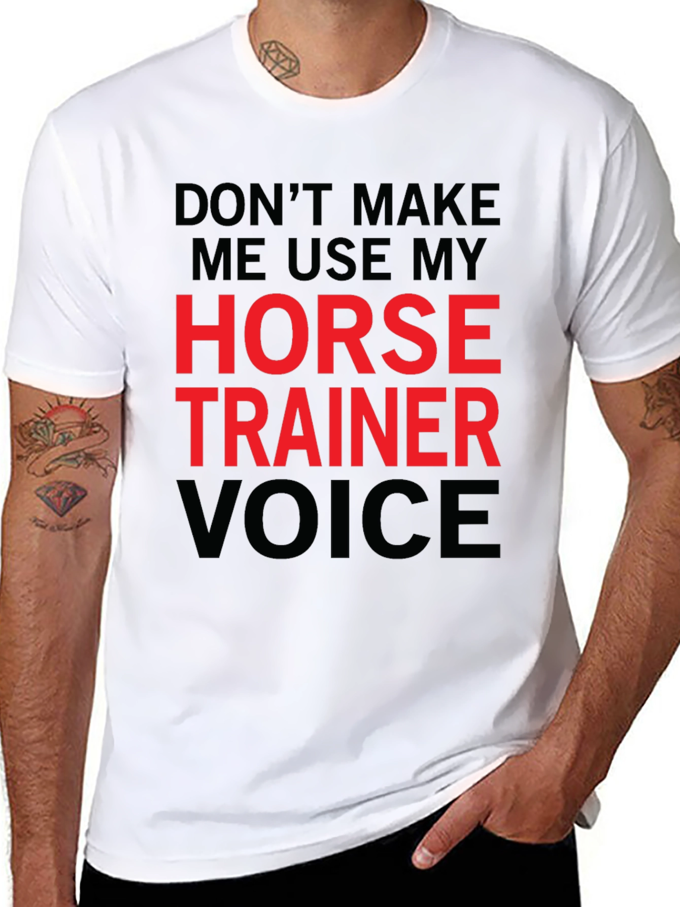 Horse Trainer Voice T-Shirt - Funny Equestrian Tee
