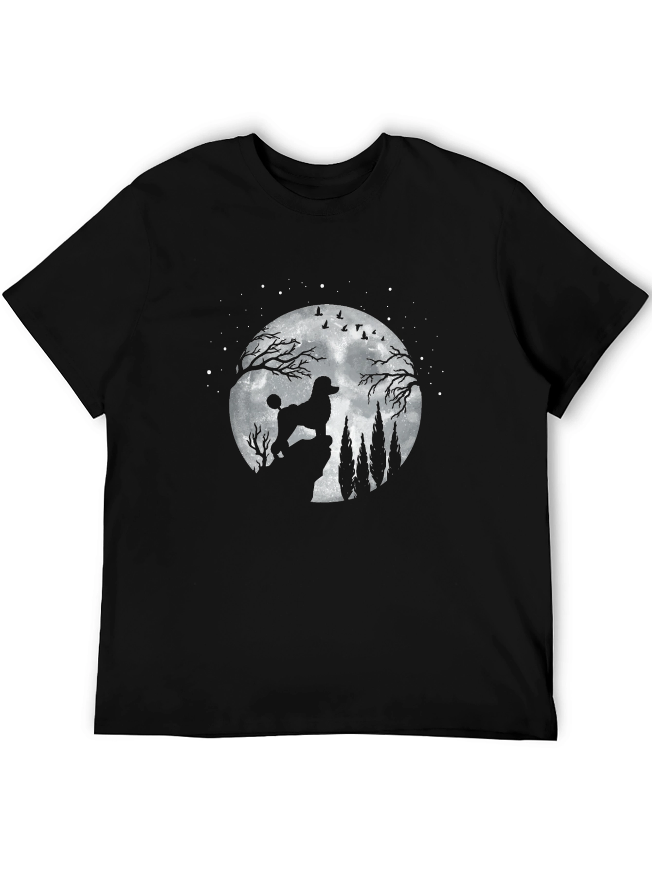 Poodle Moon Silhouette T-Shirt