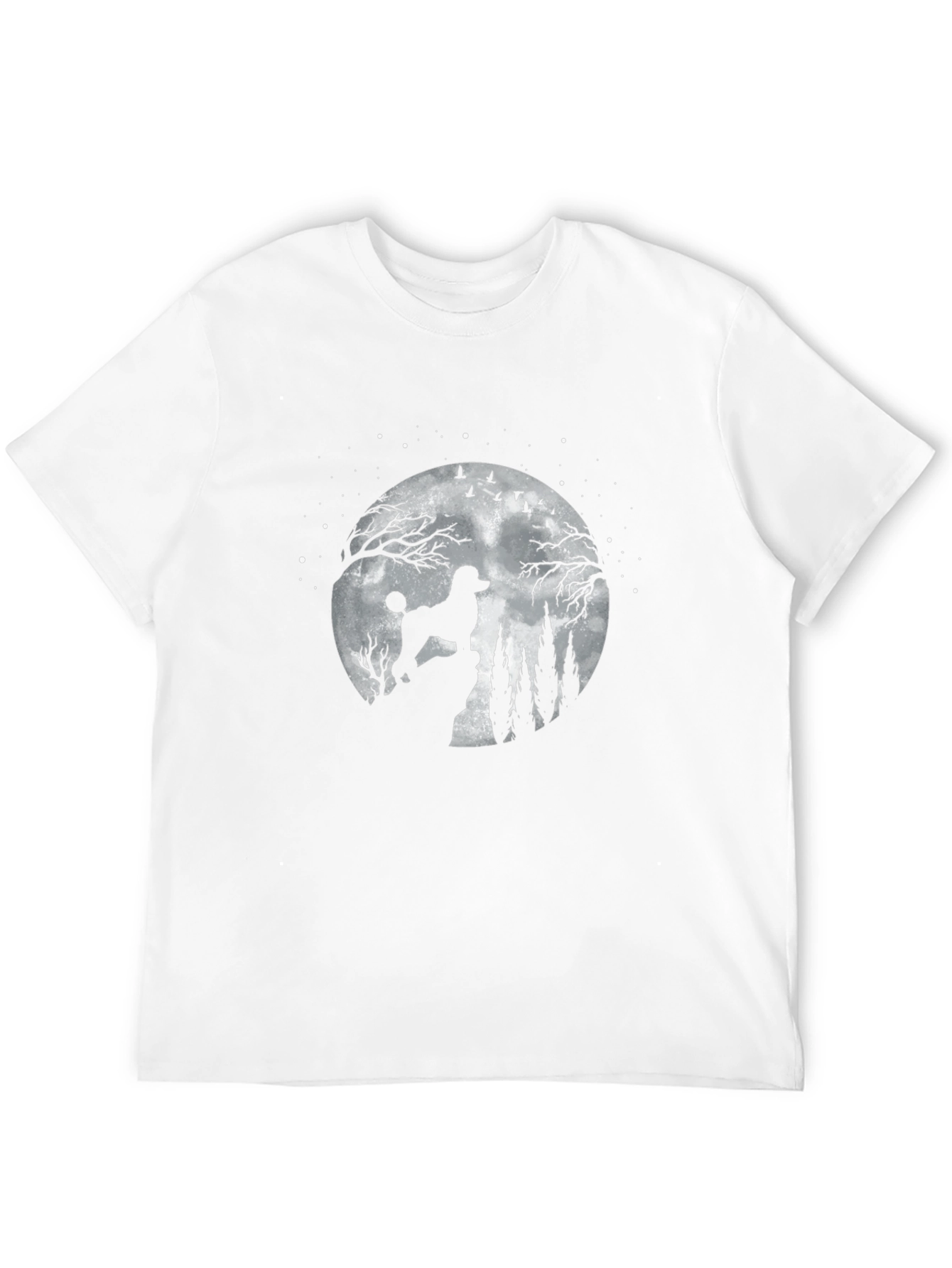 Poodle Moon Silhouette T-Shirt
