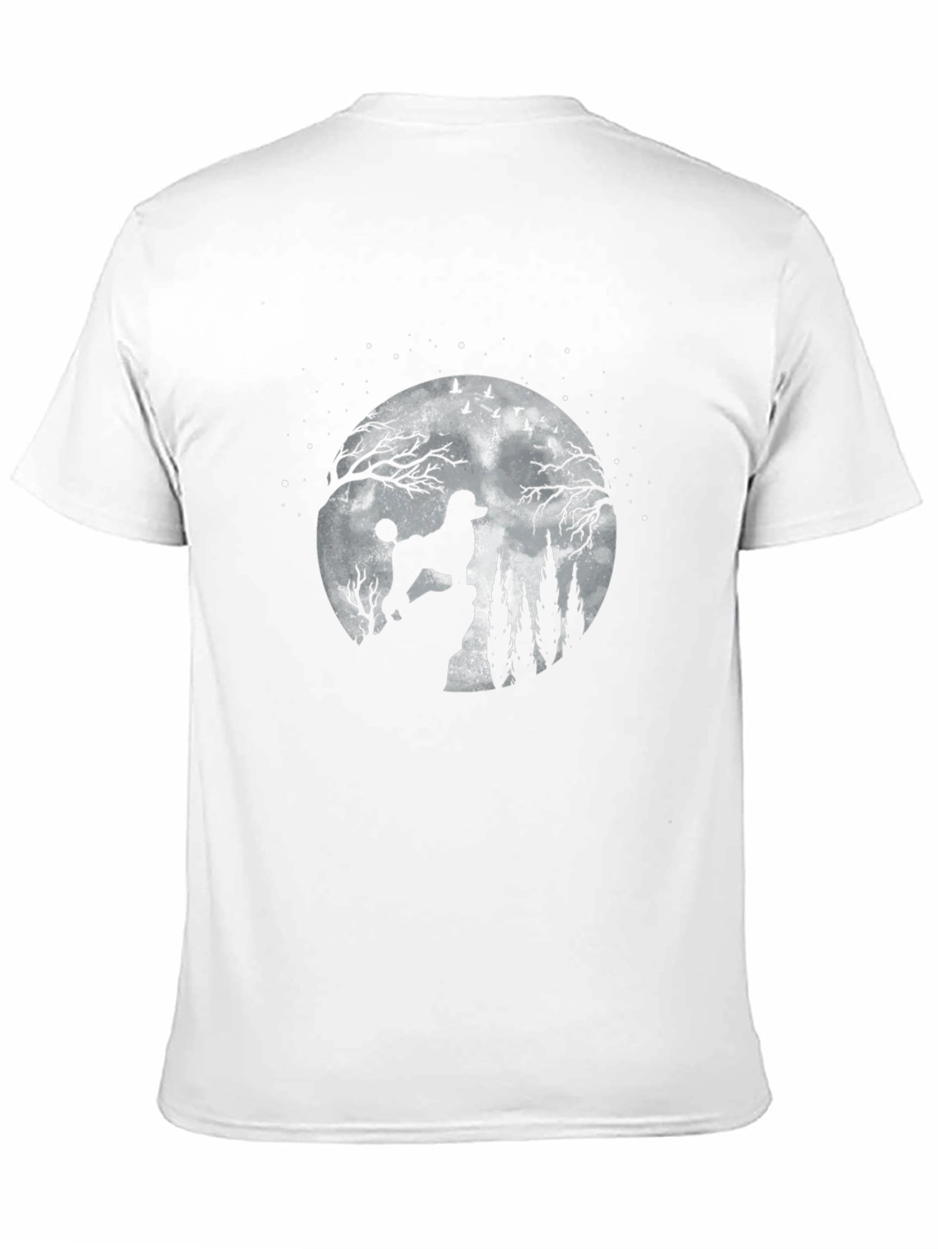 Poodle Moon Silhouette T-Shirt