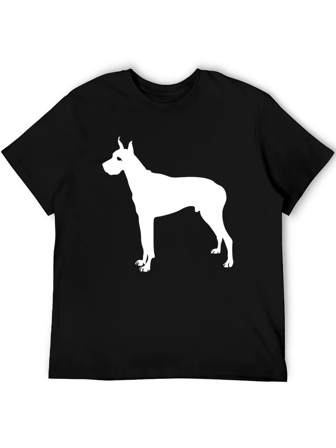 Dog Silhouette Black T-Shirt