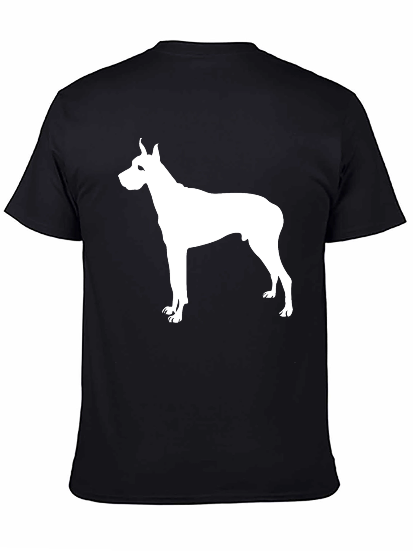 Dog Silhouette Black T-Shirt