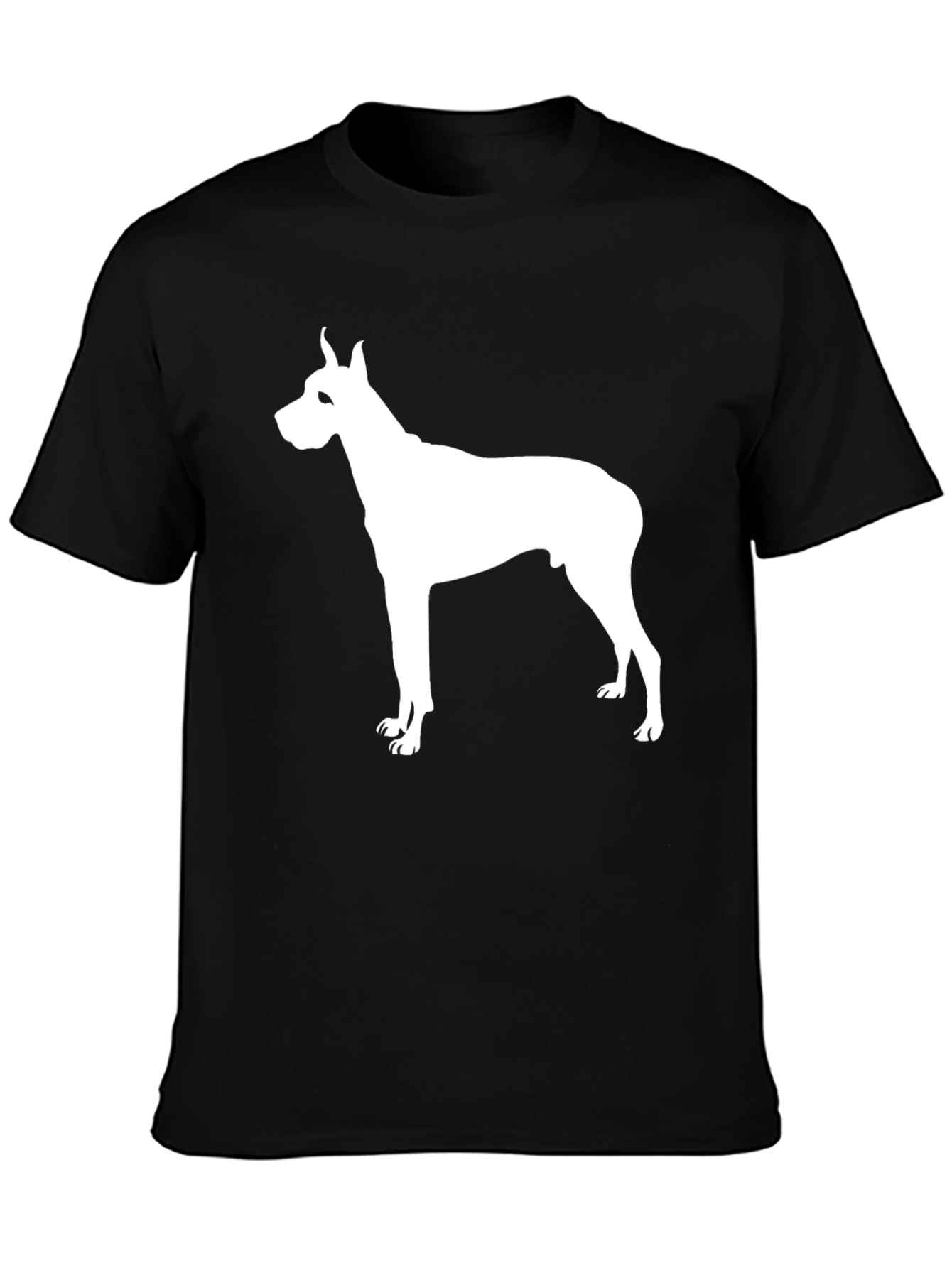 Dog Silhouette Black T-Shirt