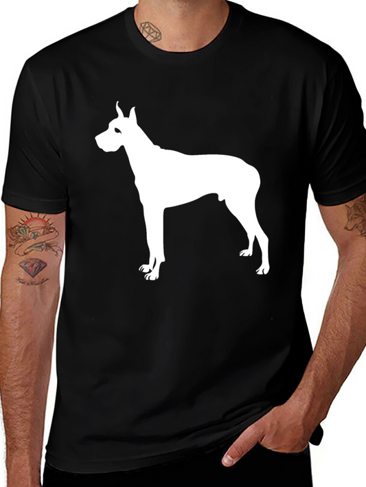 Dog Silhouette Black T-Shirt