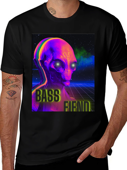 Bass Fiend Alien Graphic T-Shirt