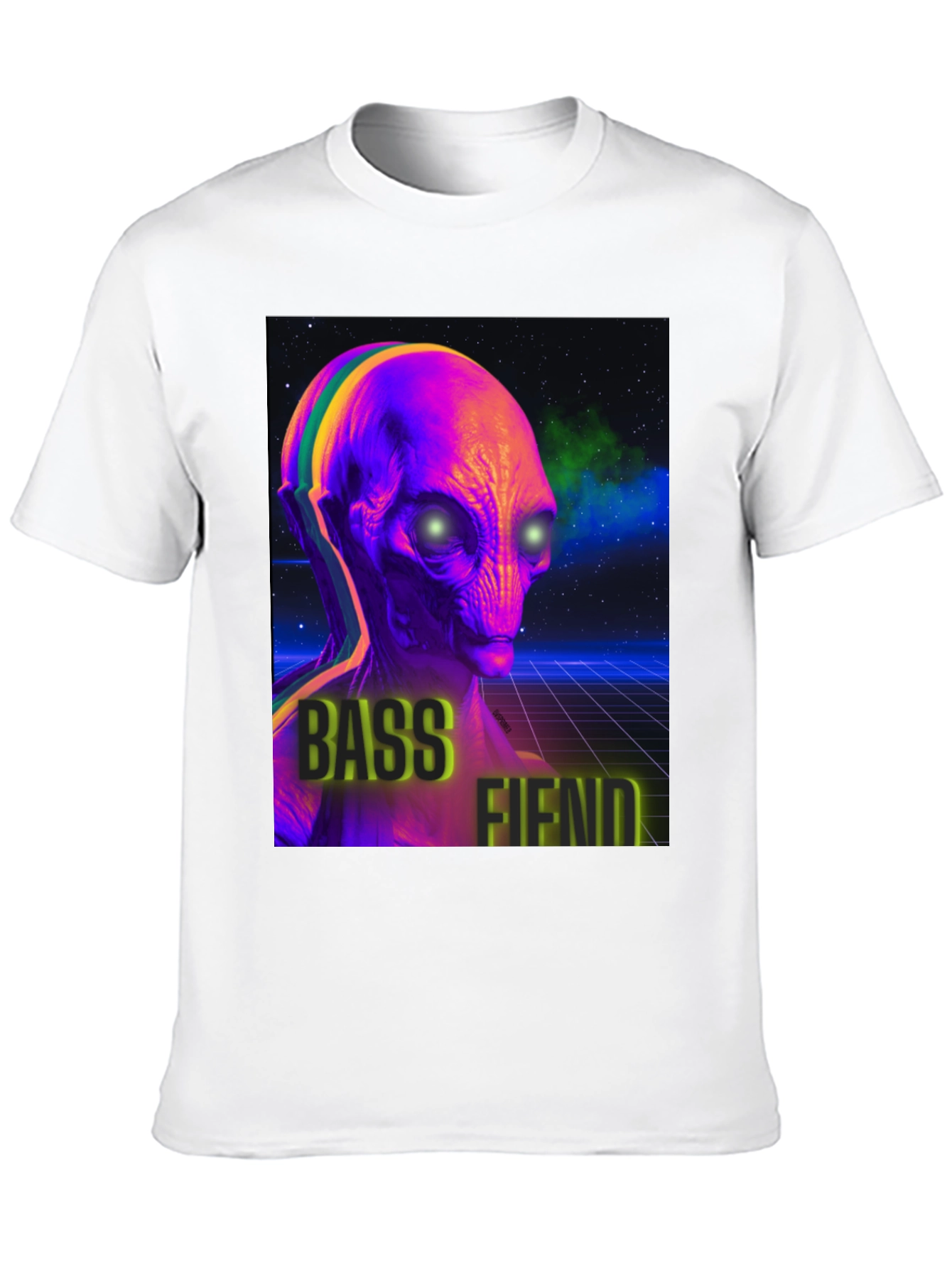 Bass Fiend Alien Graphic T-Shirt