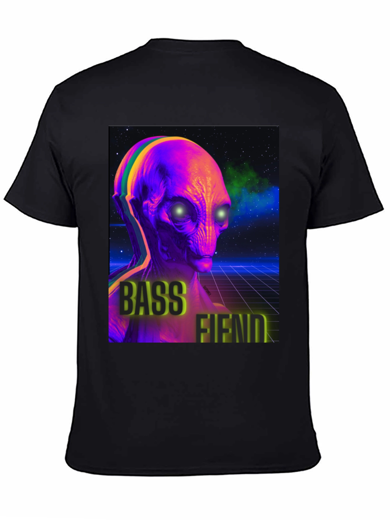 Bass Fiend Alien Graphic T-Shirt