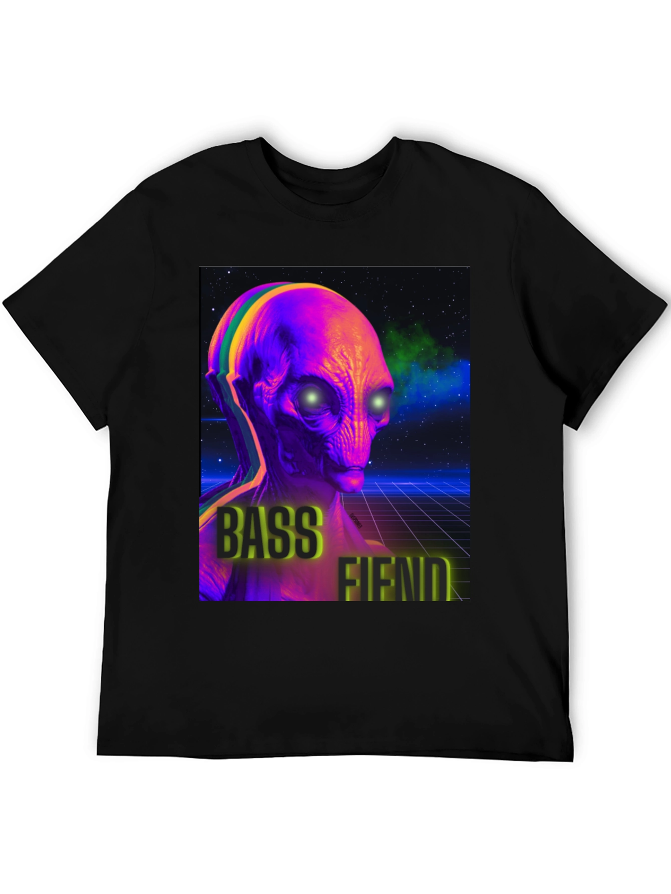 Bass Fiend Alien Graphic T-Shirt