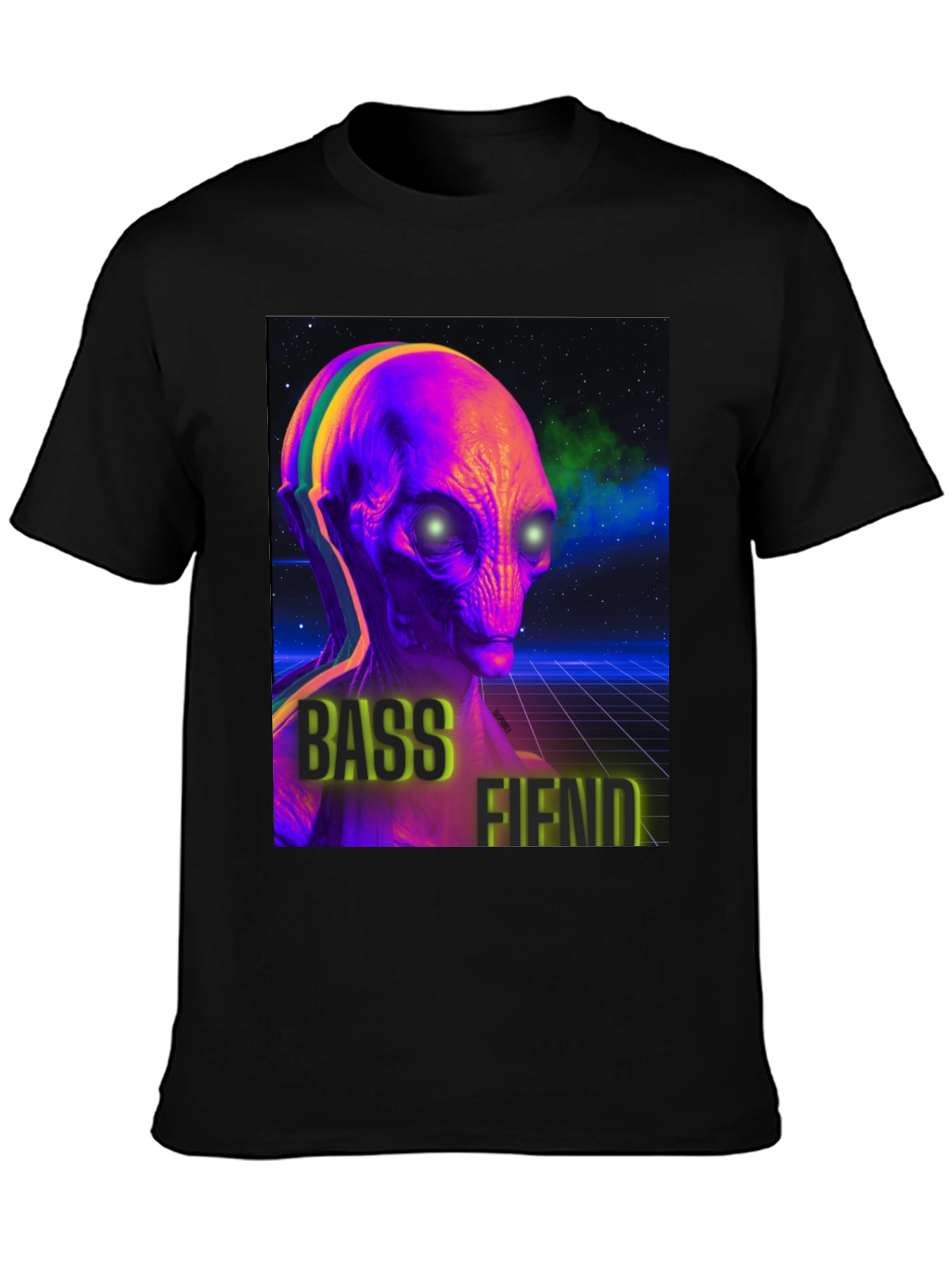 Bass Fiend Alien Graphic T-Shirt