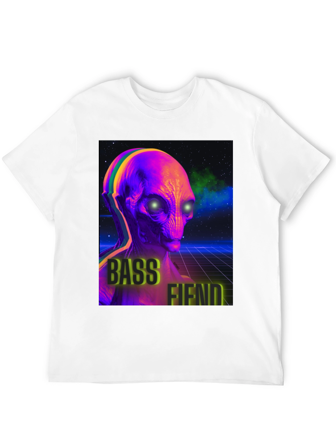 Bass Fiend Alien Graphic T-Shirt