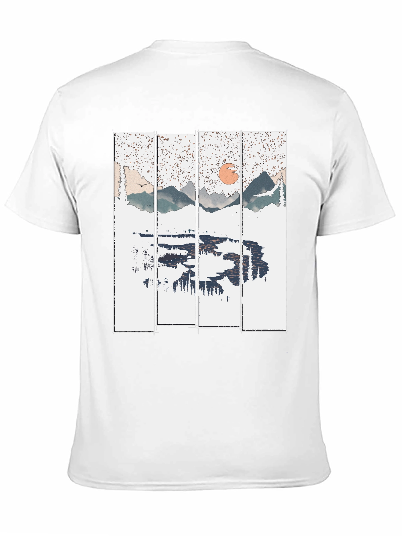 Nature Reflection Graphic Tee - Black