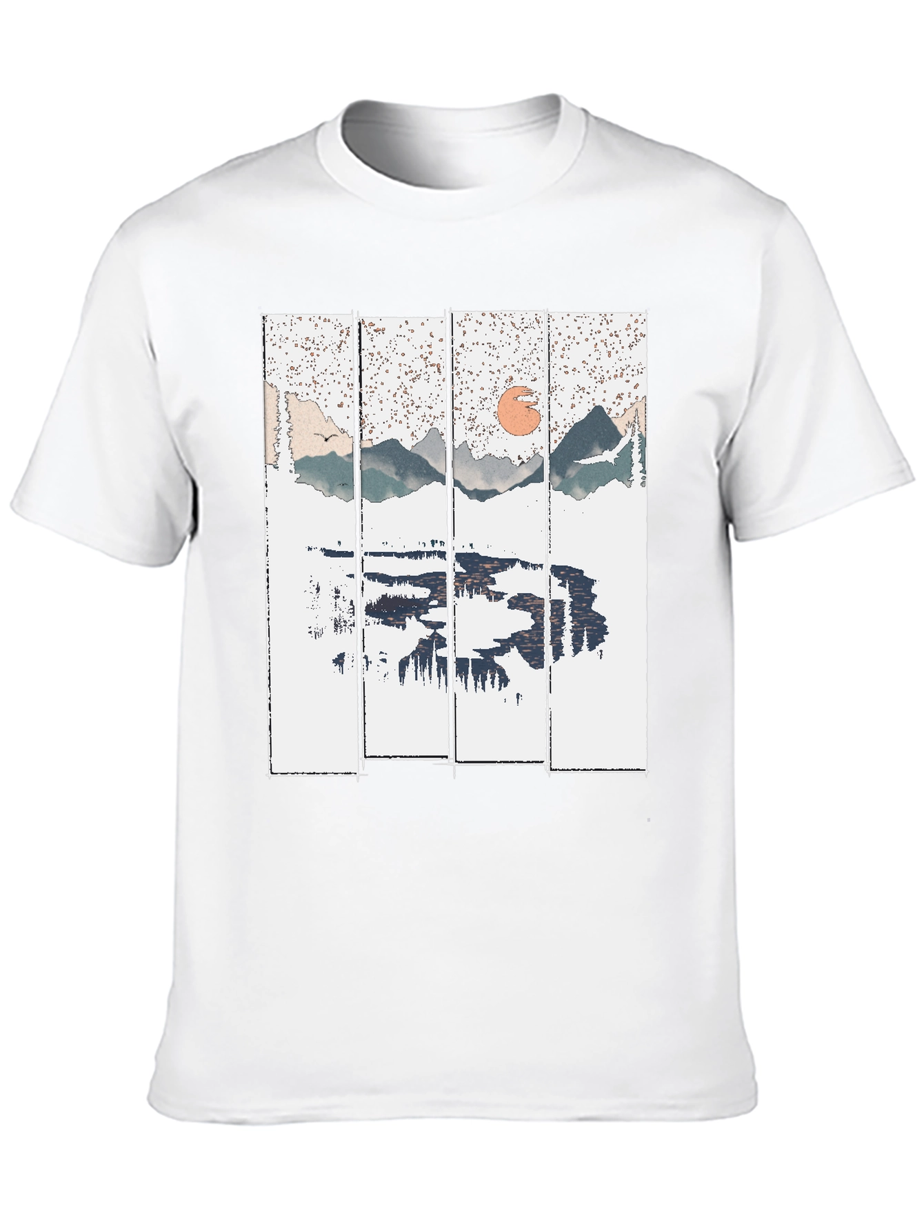 Nature Reflection Graphic Tee - Black