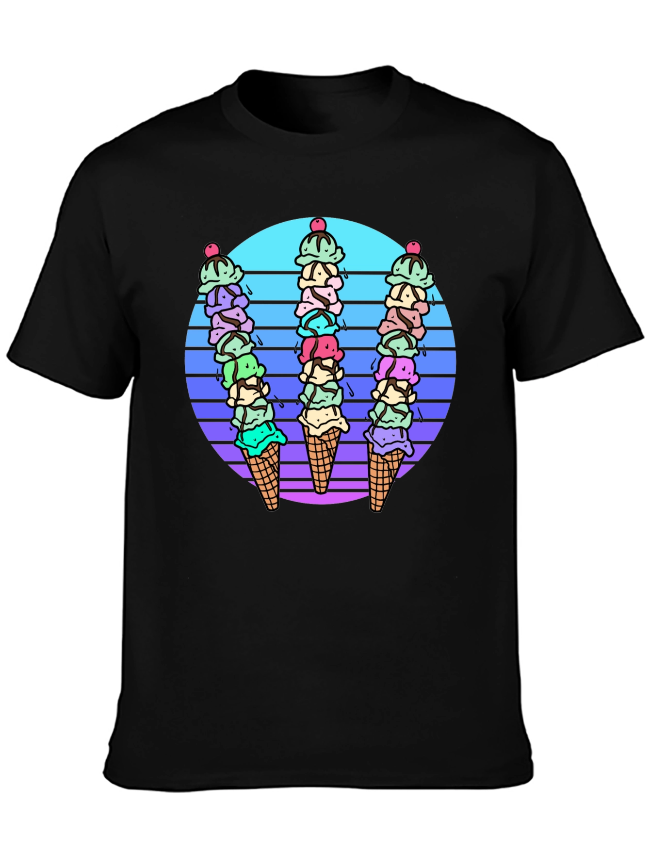 Retro Ice Cream Cone Graphic Tee