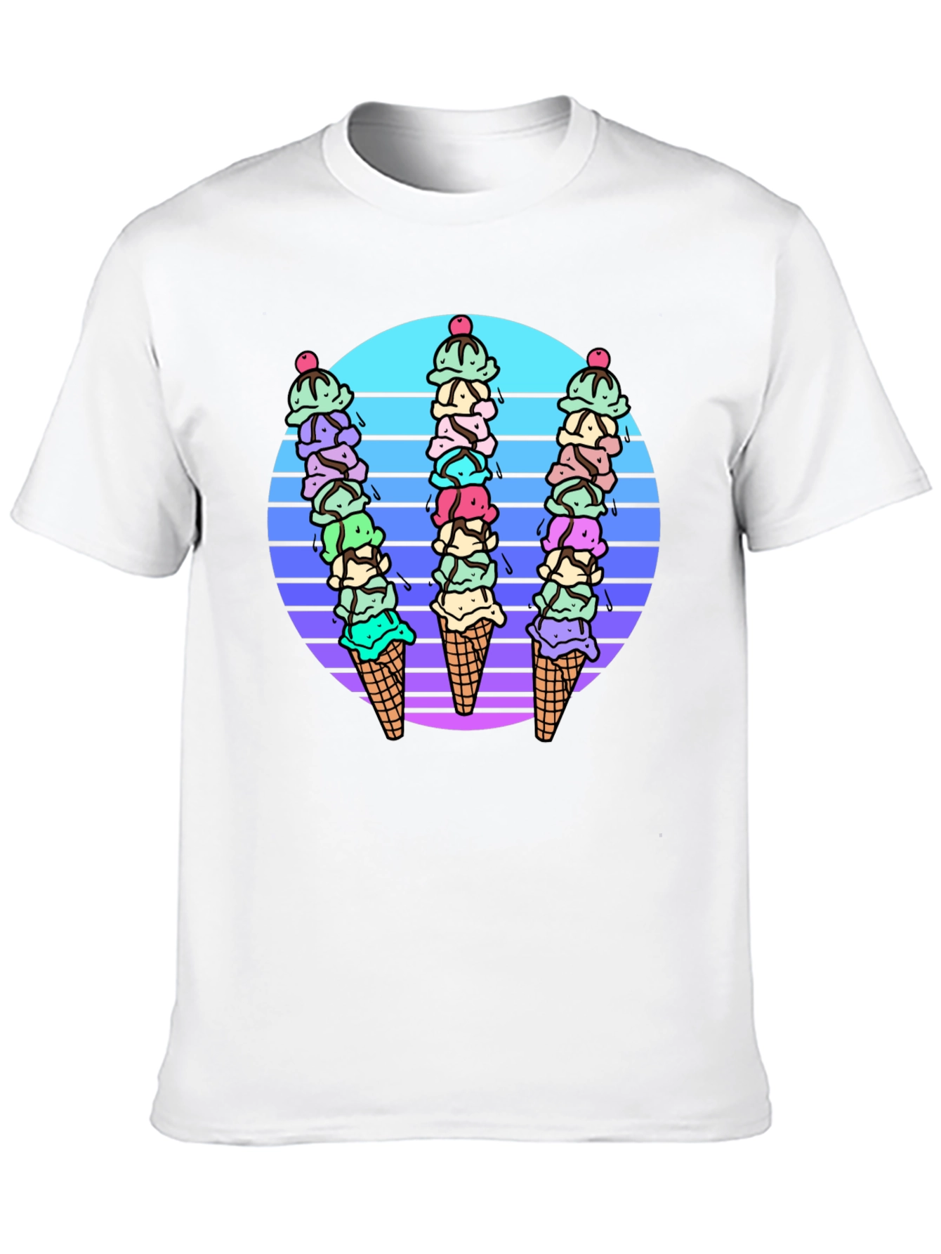 Retro Ice Cream Cone Graphic Tee