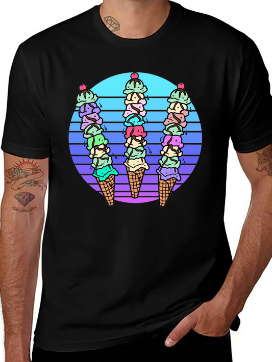 Retro Ice Cream Cone Graphic Tee