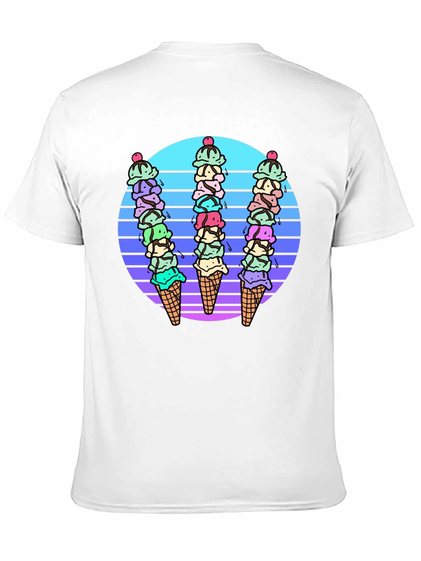 Retro Ice Cream Cone Graphic Tee