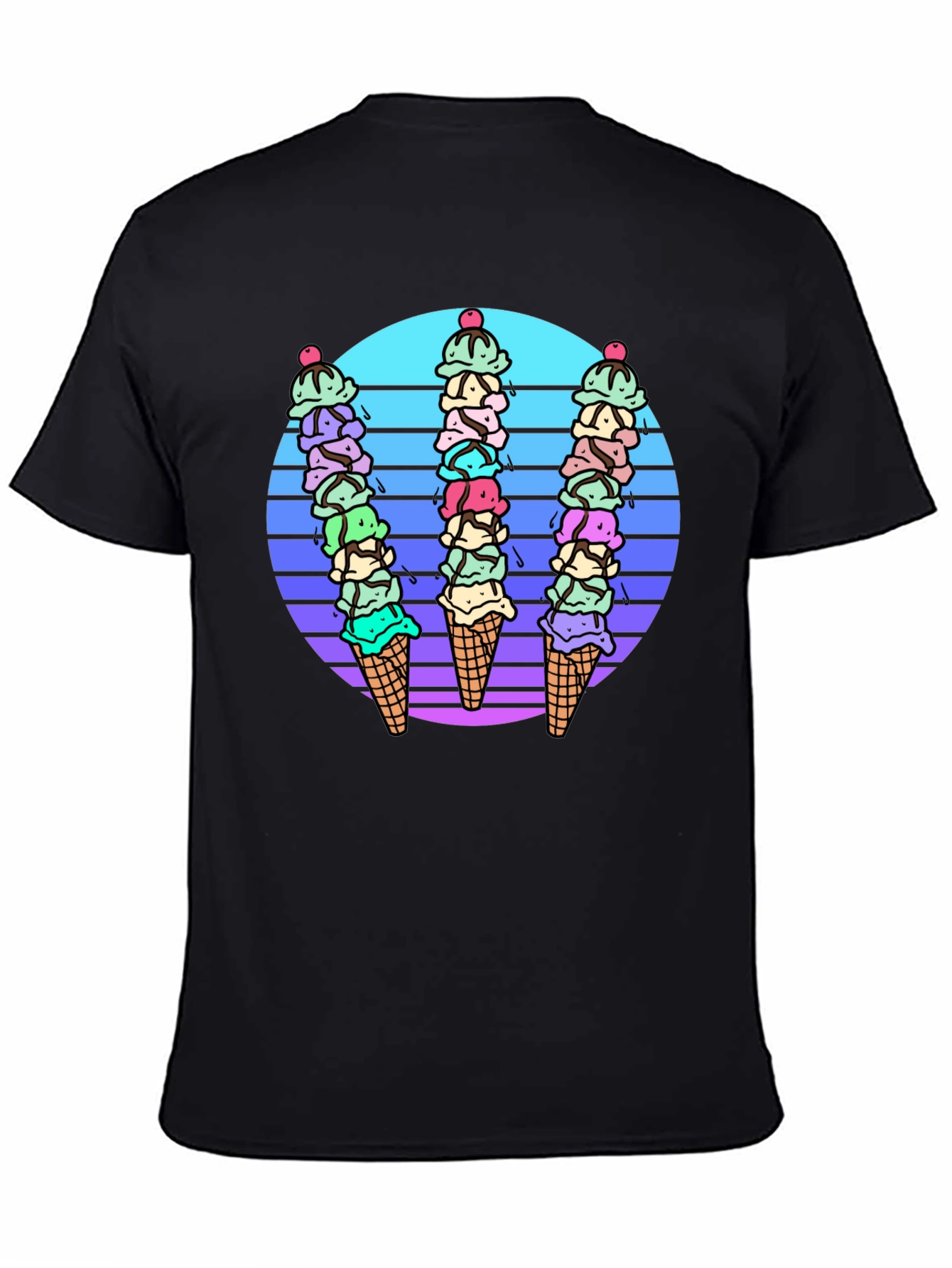 Retro Ice Cream Cone Graphic Tee
