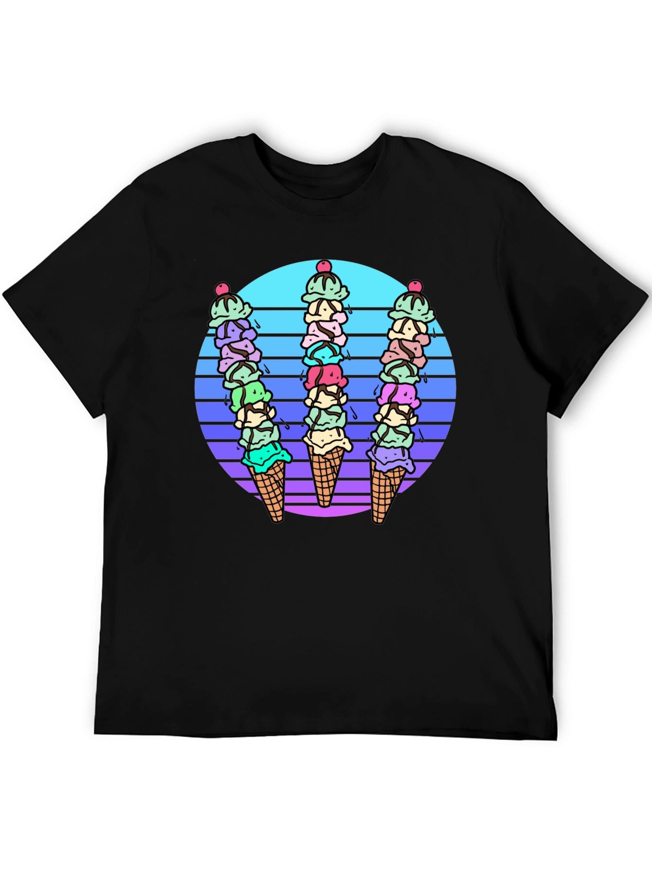 Retro Ice Cream Cone Graphic Tee