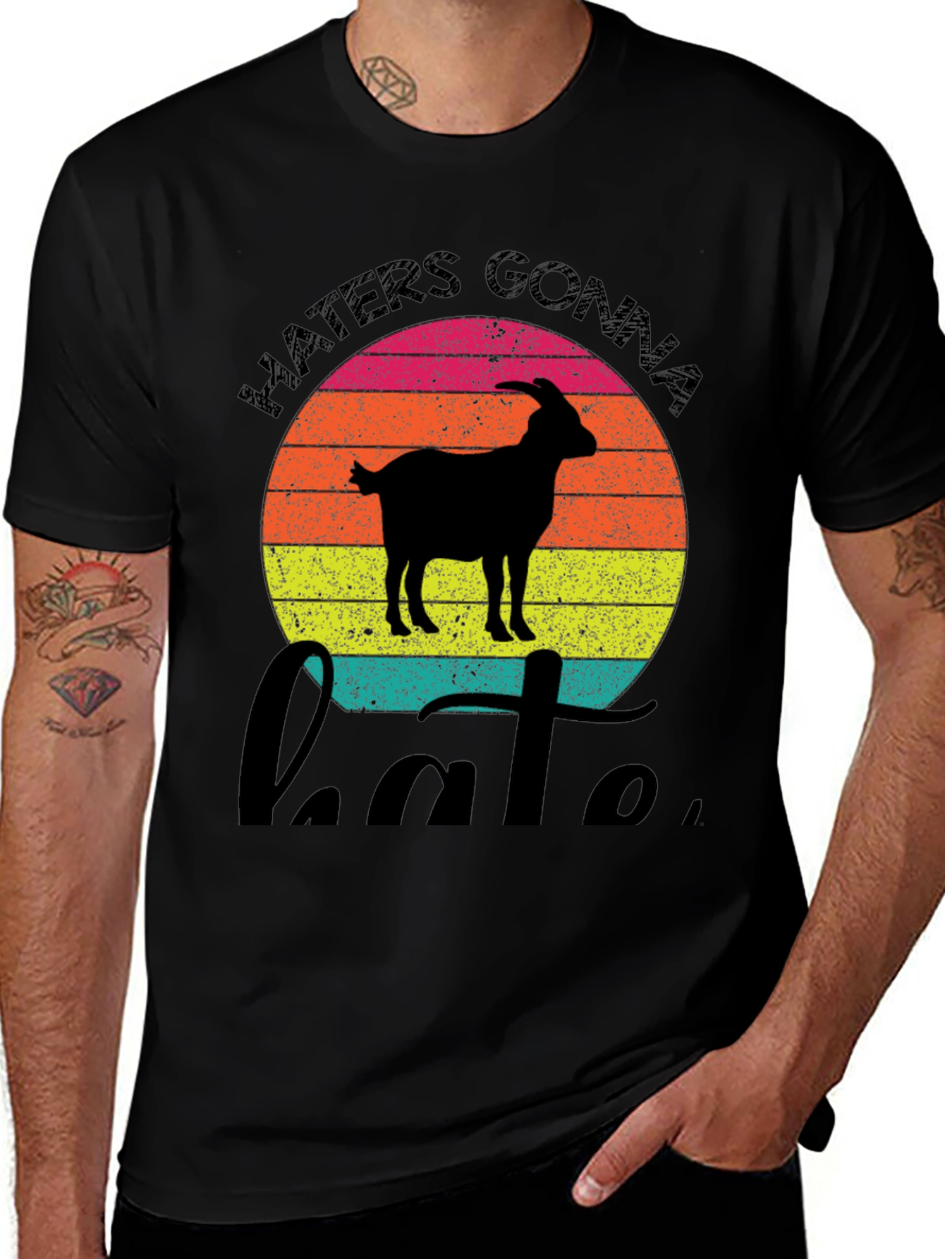 Haters Gonna Hate Goat Graphic Tee