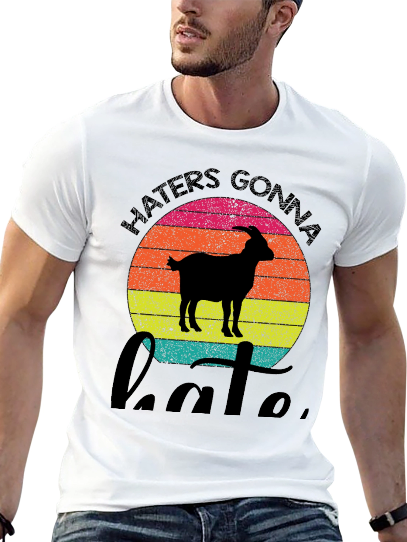 Haters Gonna Hate Goat Graphic Tee