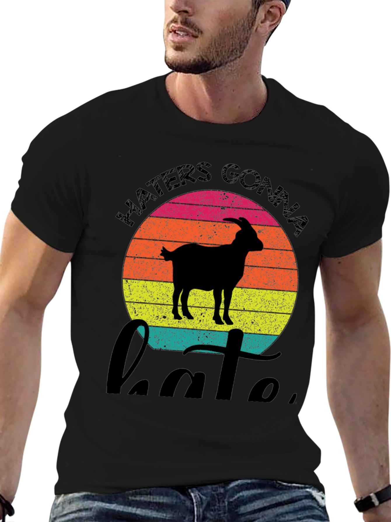 Haters Gonna Hate Goat Graphic Tee