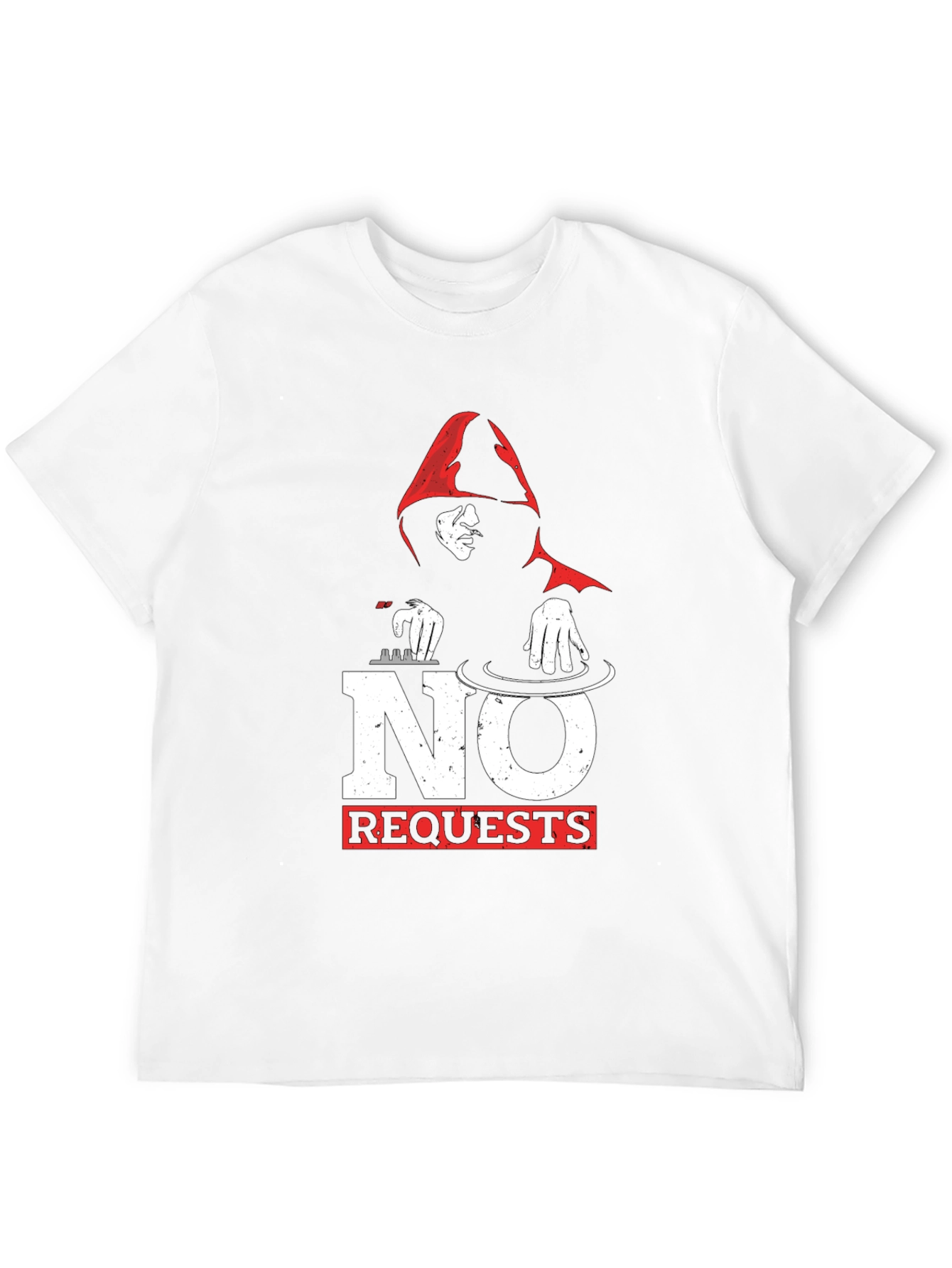 No Requests DJ Graphic T-Shirt - Black